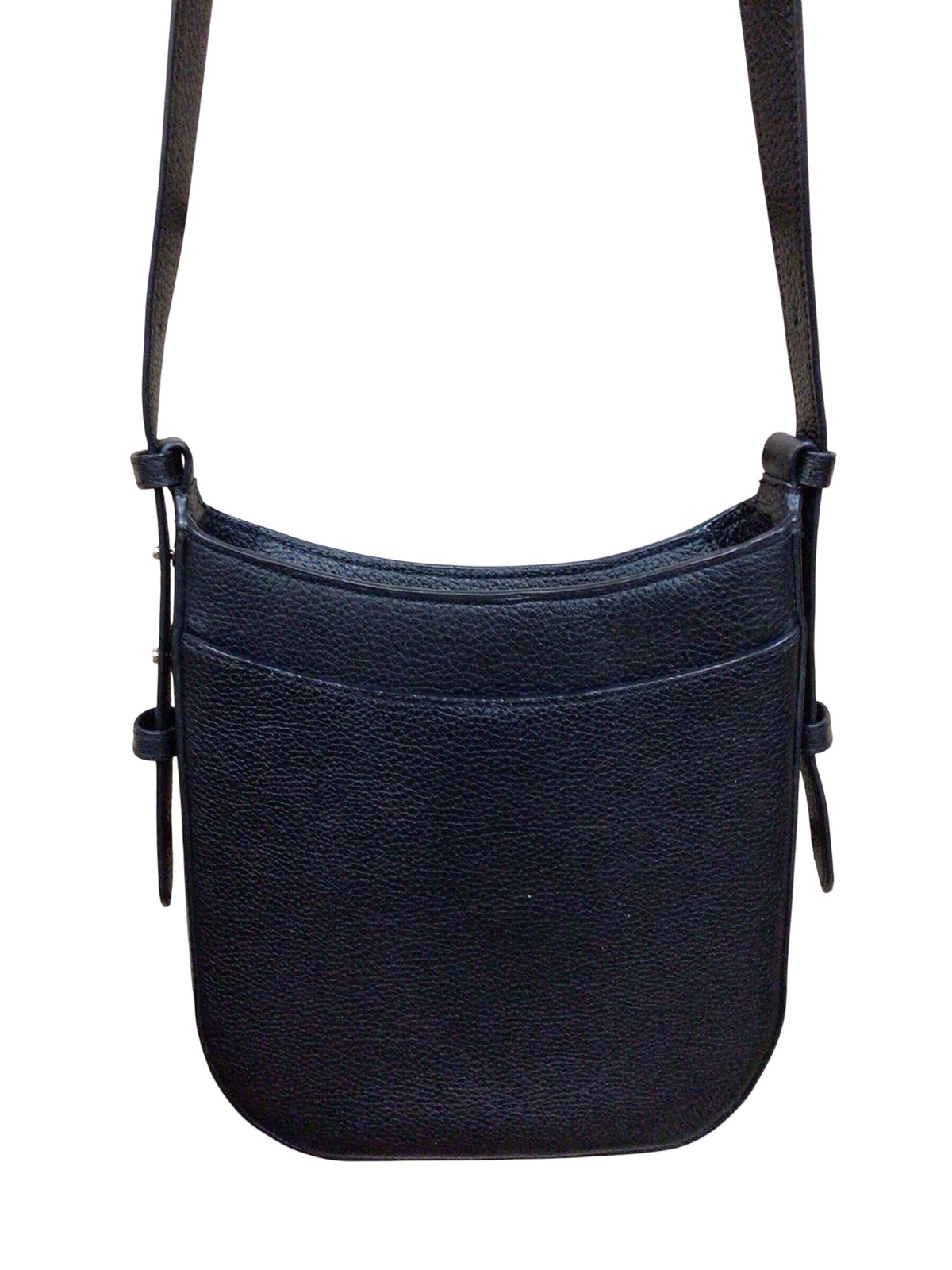 Kate Spade "Leila" North South Black Pebbled Leather Crossbody Bag