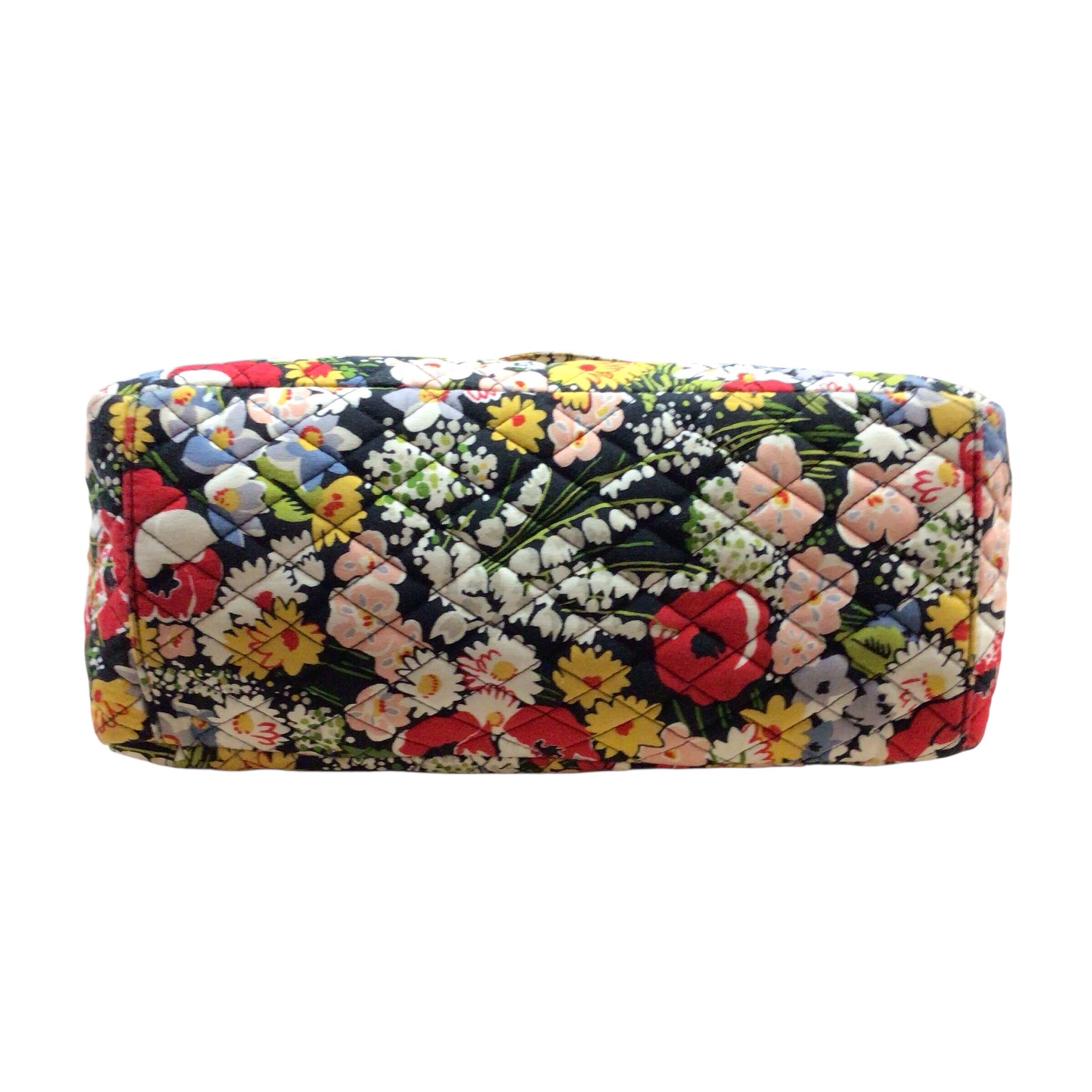Vera Bradley Retired "Poppy Fields" Quilted Tote Shoulder Bag