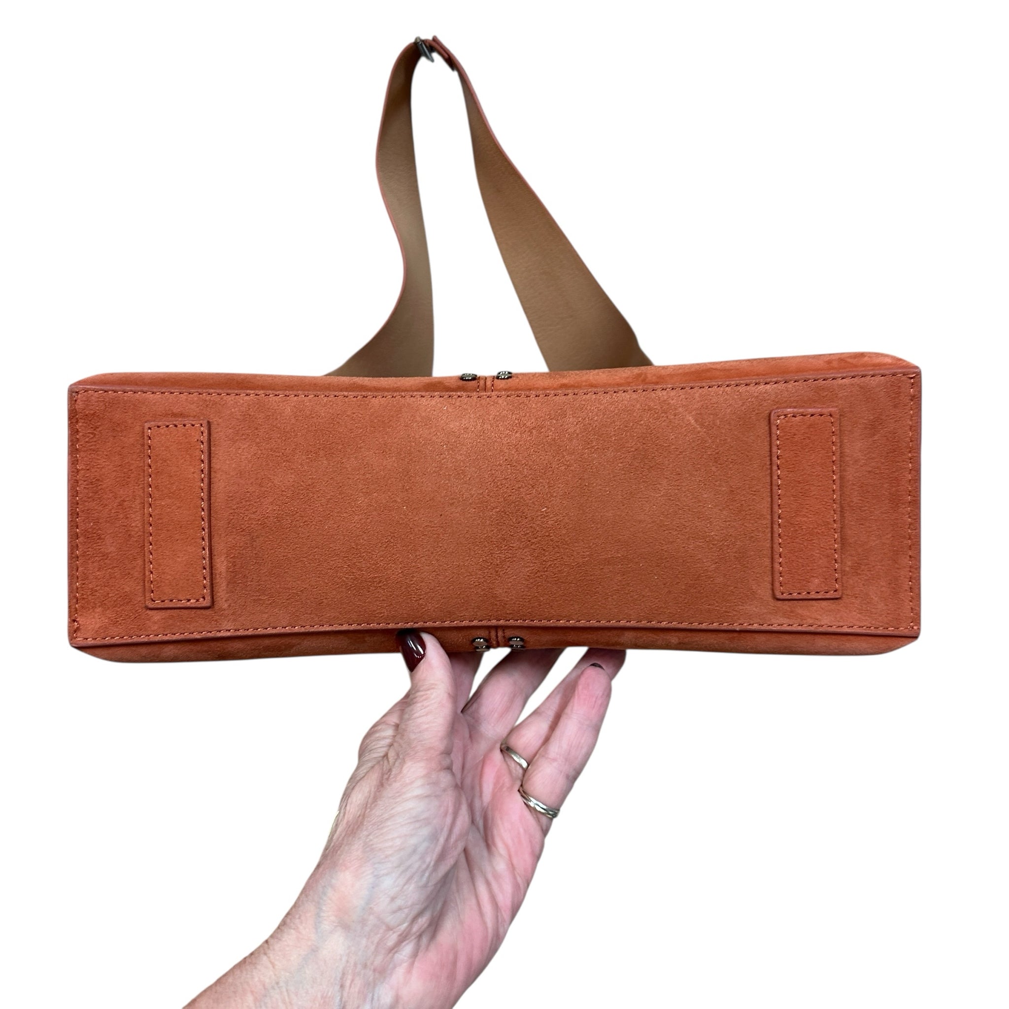 Hobo "Joni" Orange Leather Shoulder Bag