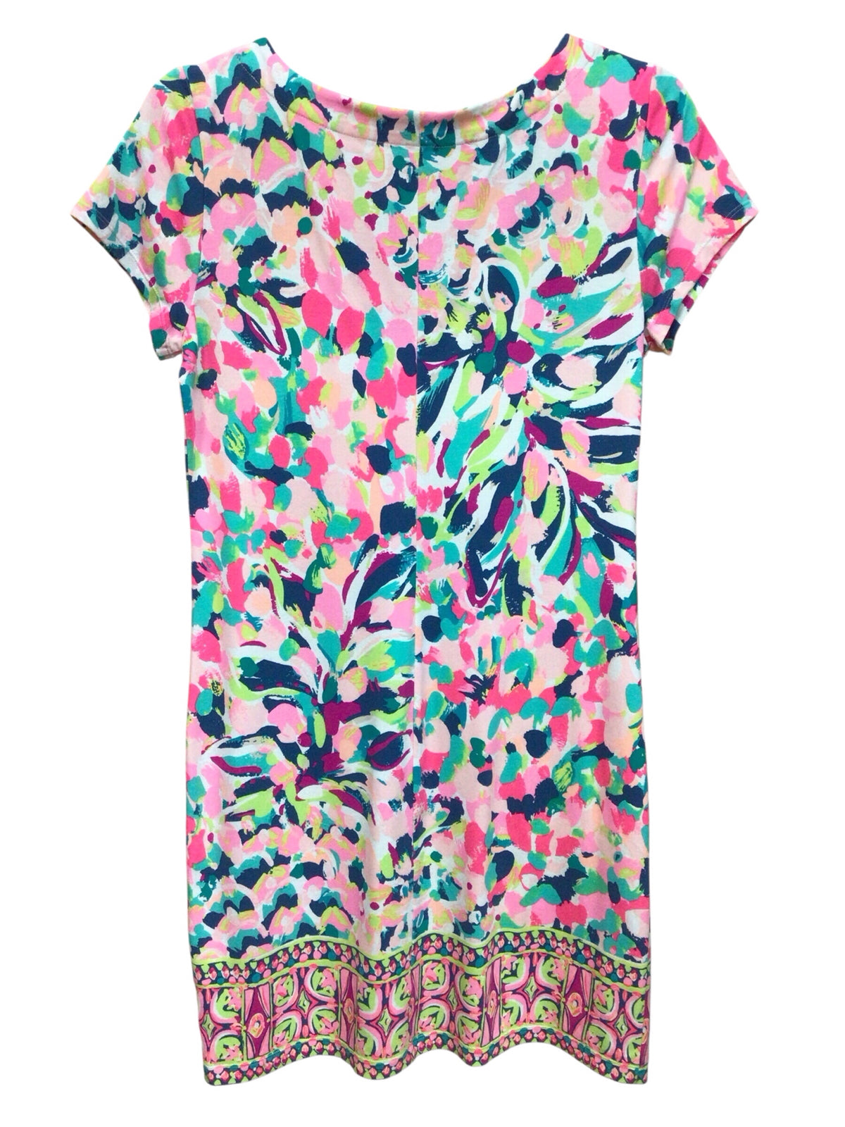 Lilly Pulitzer "Sophiletta" Pina Colada Short Sleeve Dress Size Small