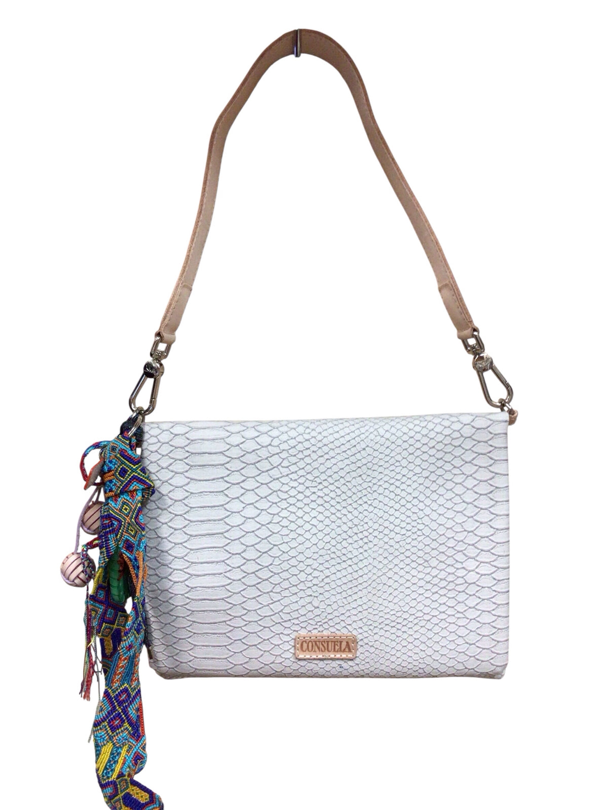 Consuela "Metro Thunderbird" Gray Leather Crossbody
