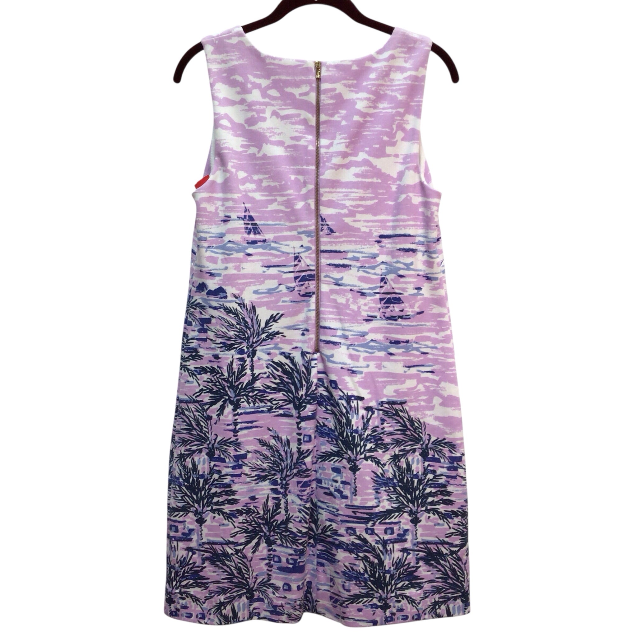 Lilly Pulitzer Purple Sailboat Sleeveless Dress Size M