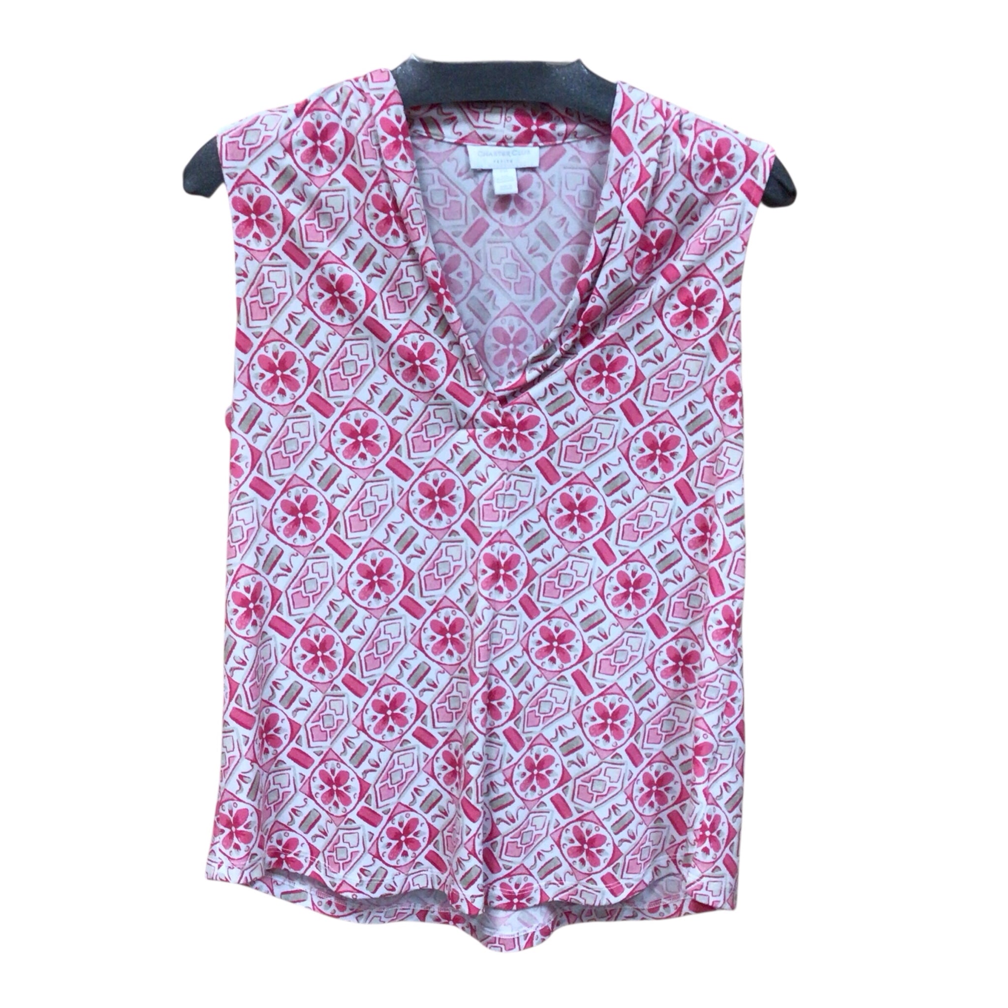Charter Club Pink Sleeveless Top Size Petite Medium
