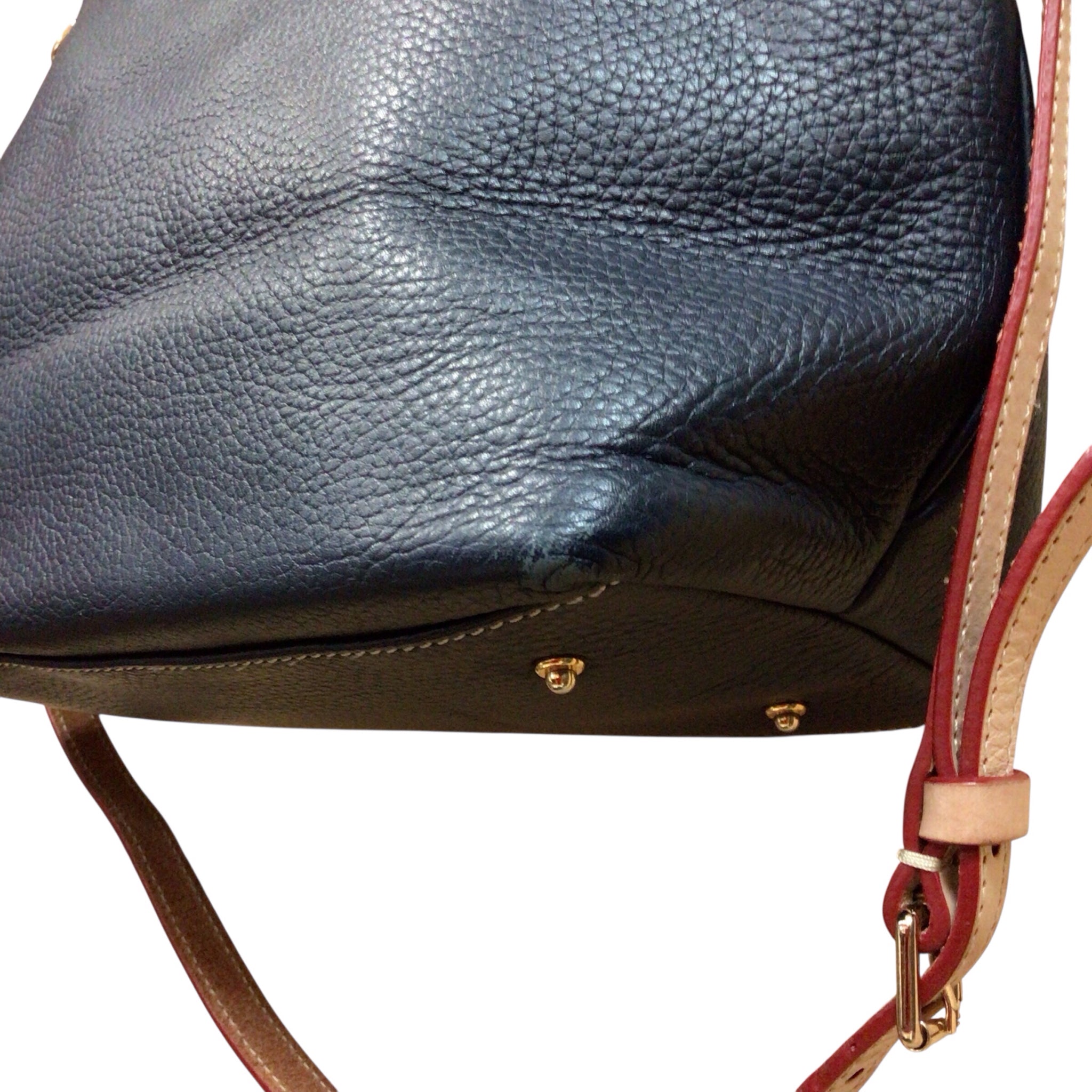 Dooney & Bourke "Dillen" Navy Leather Crossbody Satchel