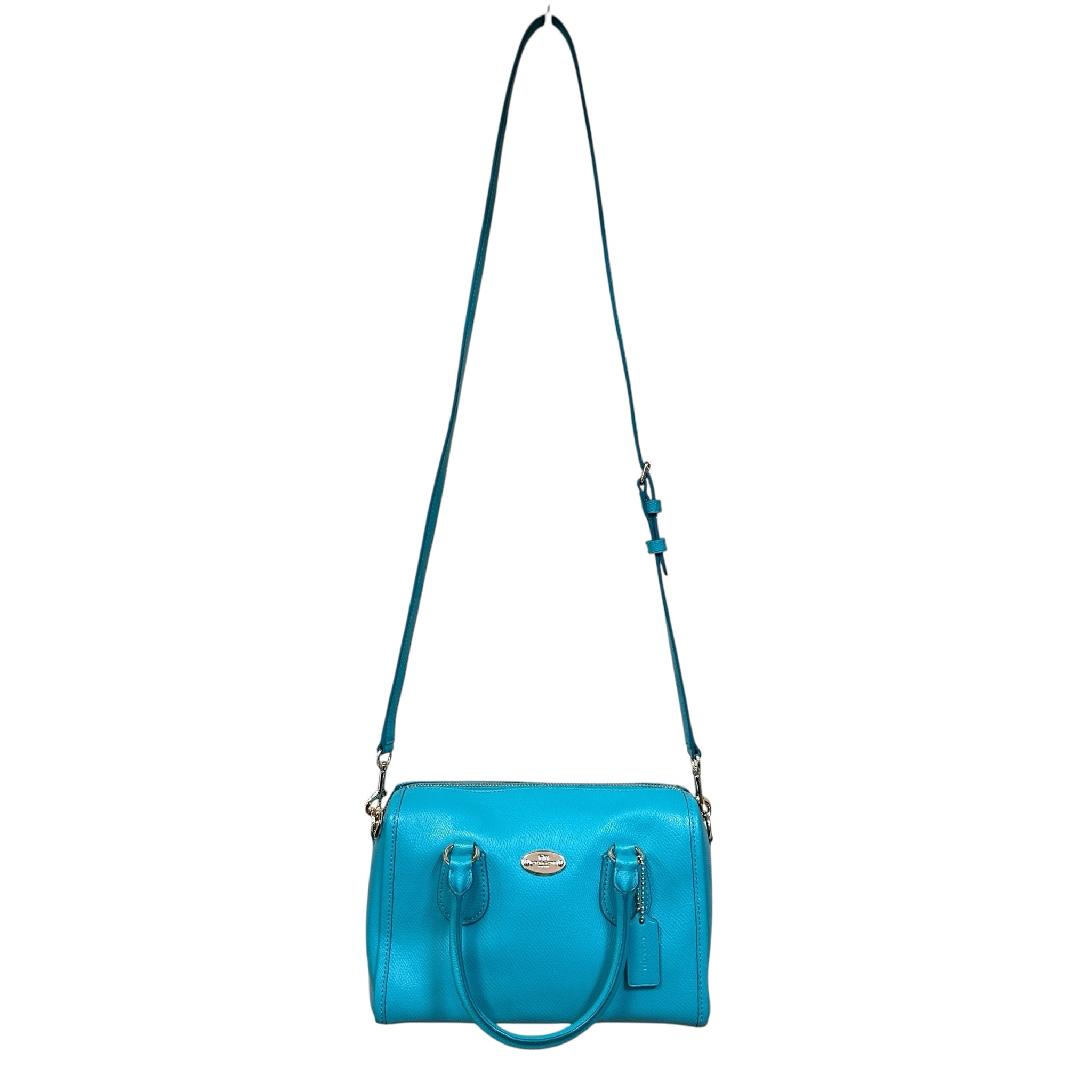 Coach Teal Small Satchel Crossbody Bag