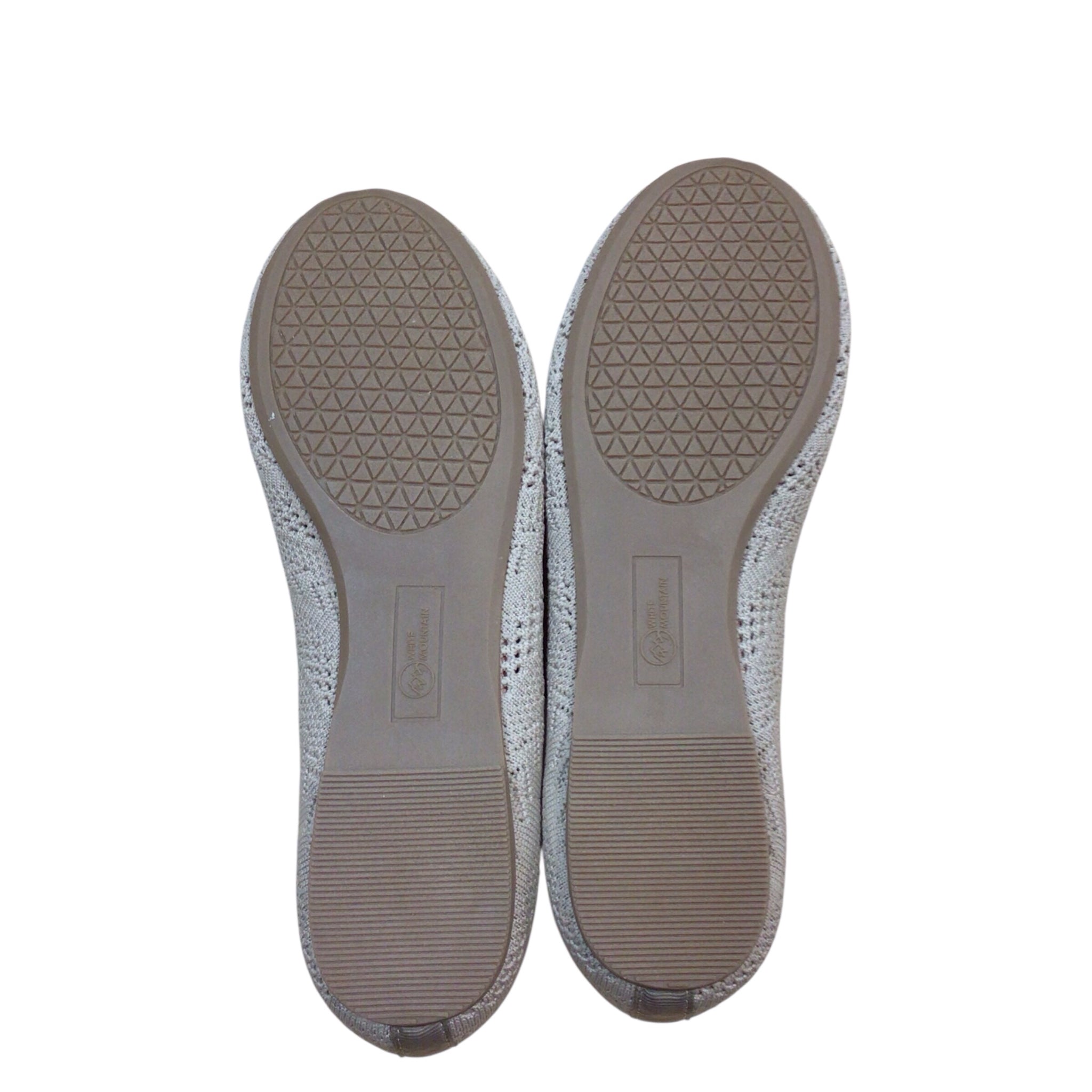 White Mountain "Sashay" Taupe Slip On Flats