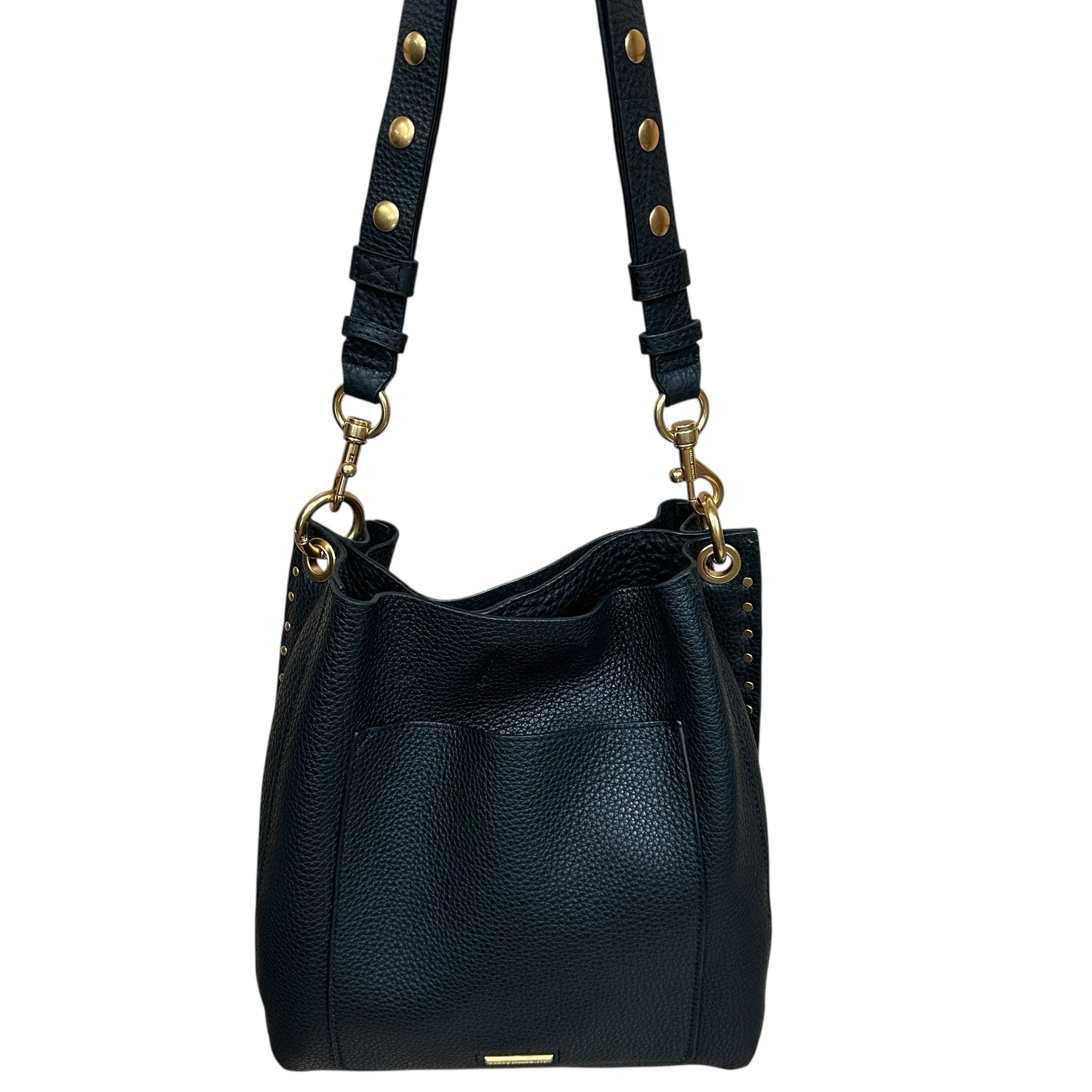 Rebecca Minkhoff Darren Black Leather Shoulder Bag