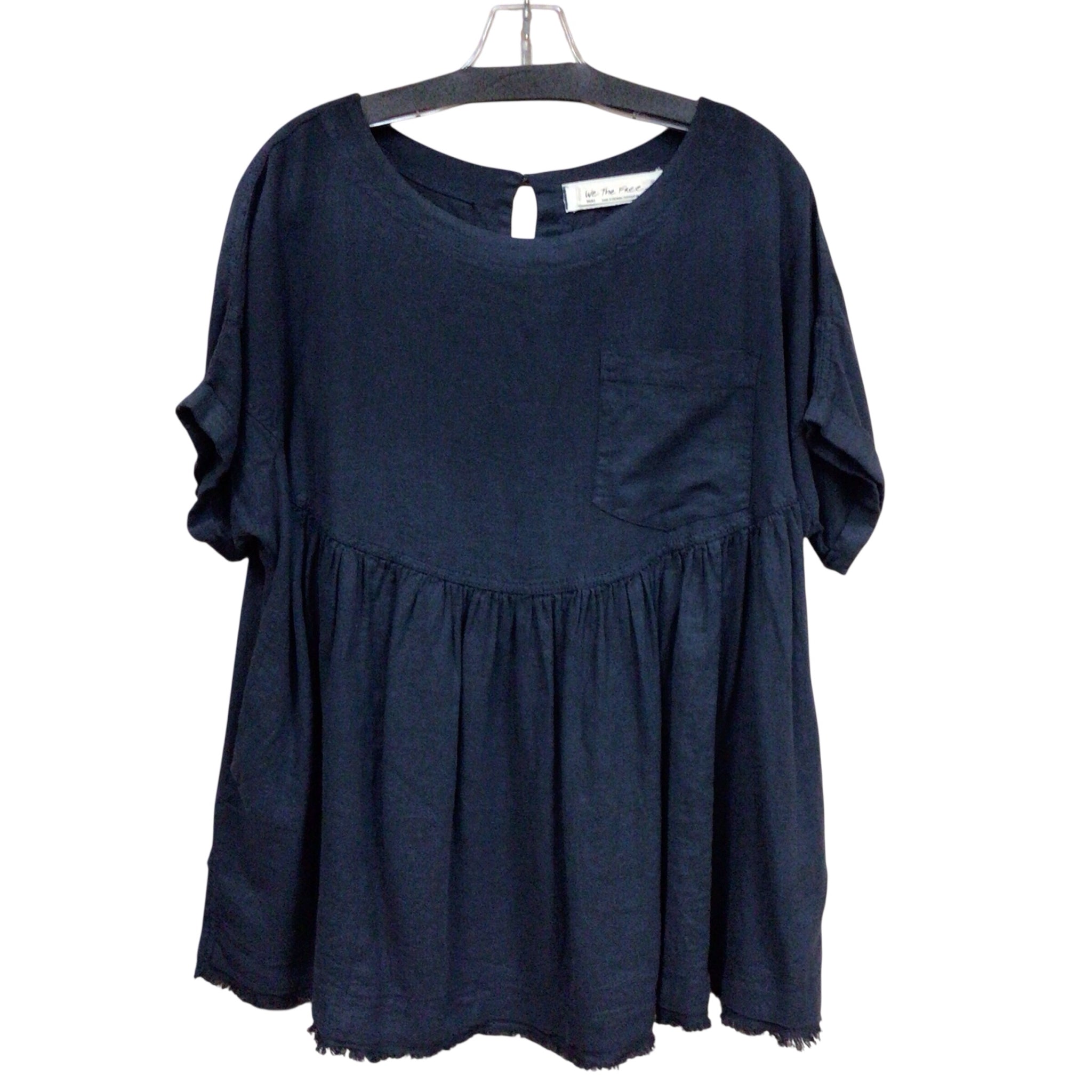 We The Free Navy Short Sleeve Top Size Small