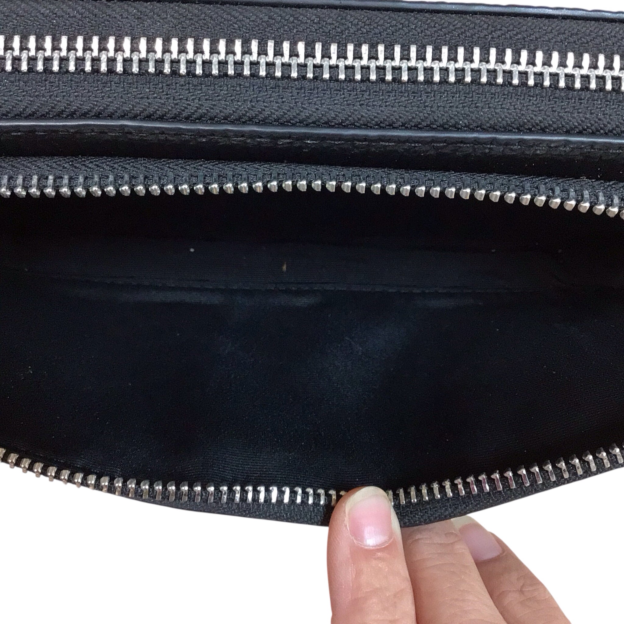 Michael Kors Black Pebbled Leather Crossbody Wallet