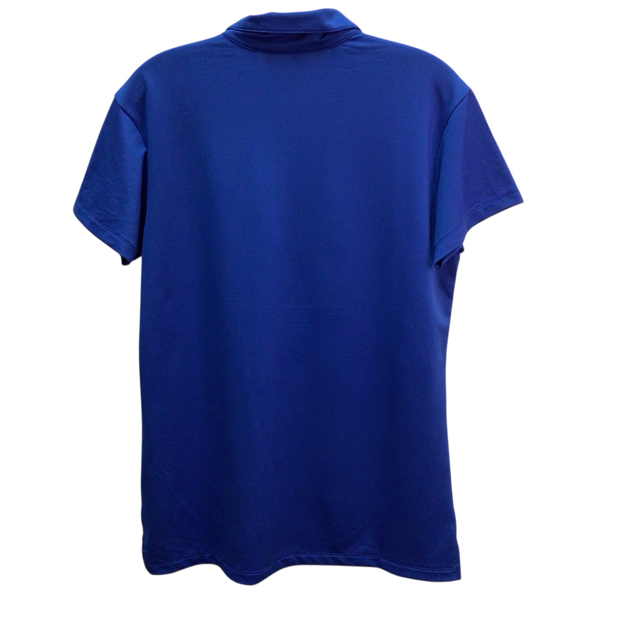 Nike Blue Short Sleeve Collared Athletic Top Size L