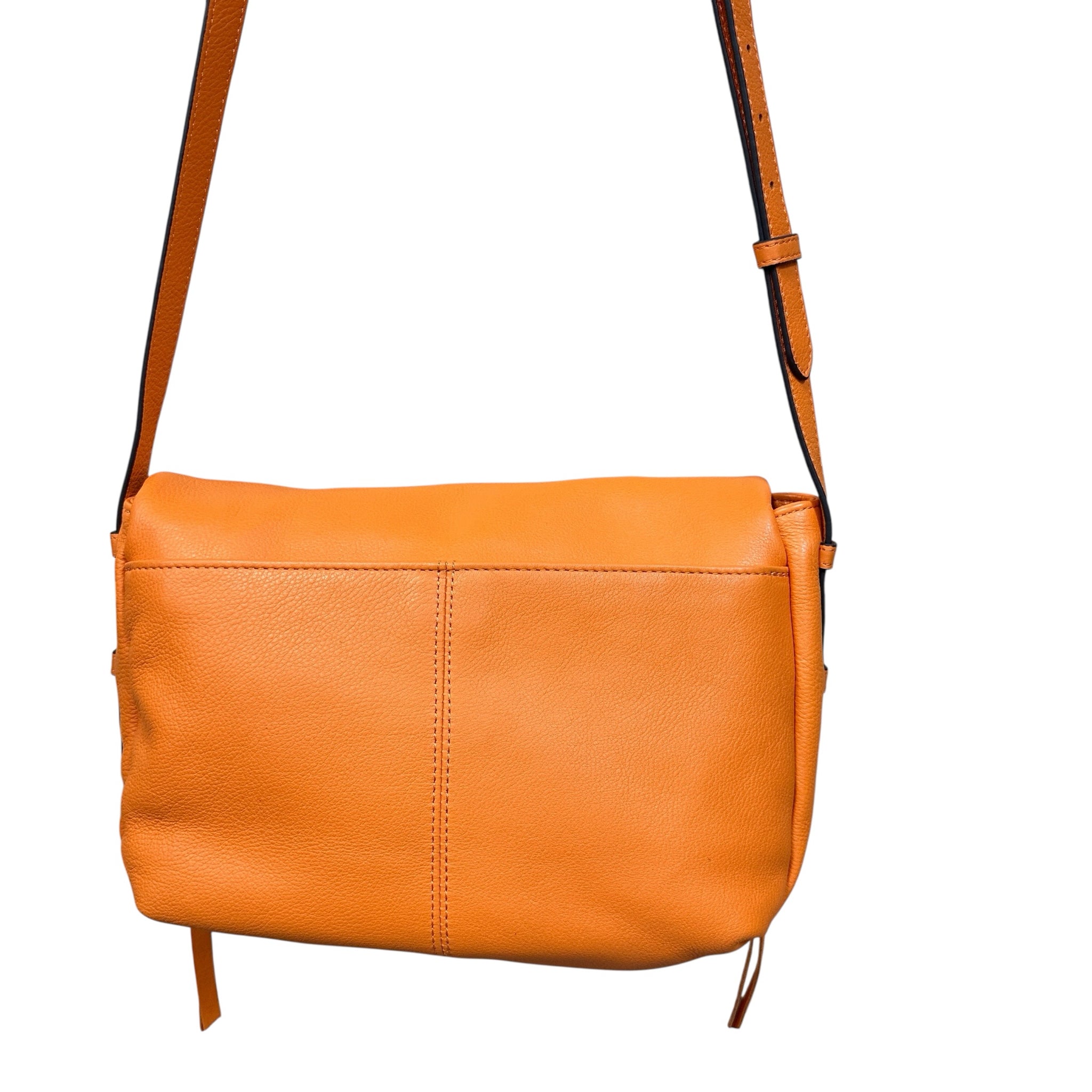 Aimee Kestenberg "Bali" Orange Leather Crossbody Bag