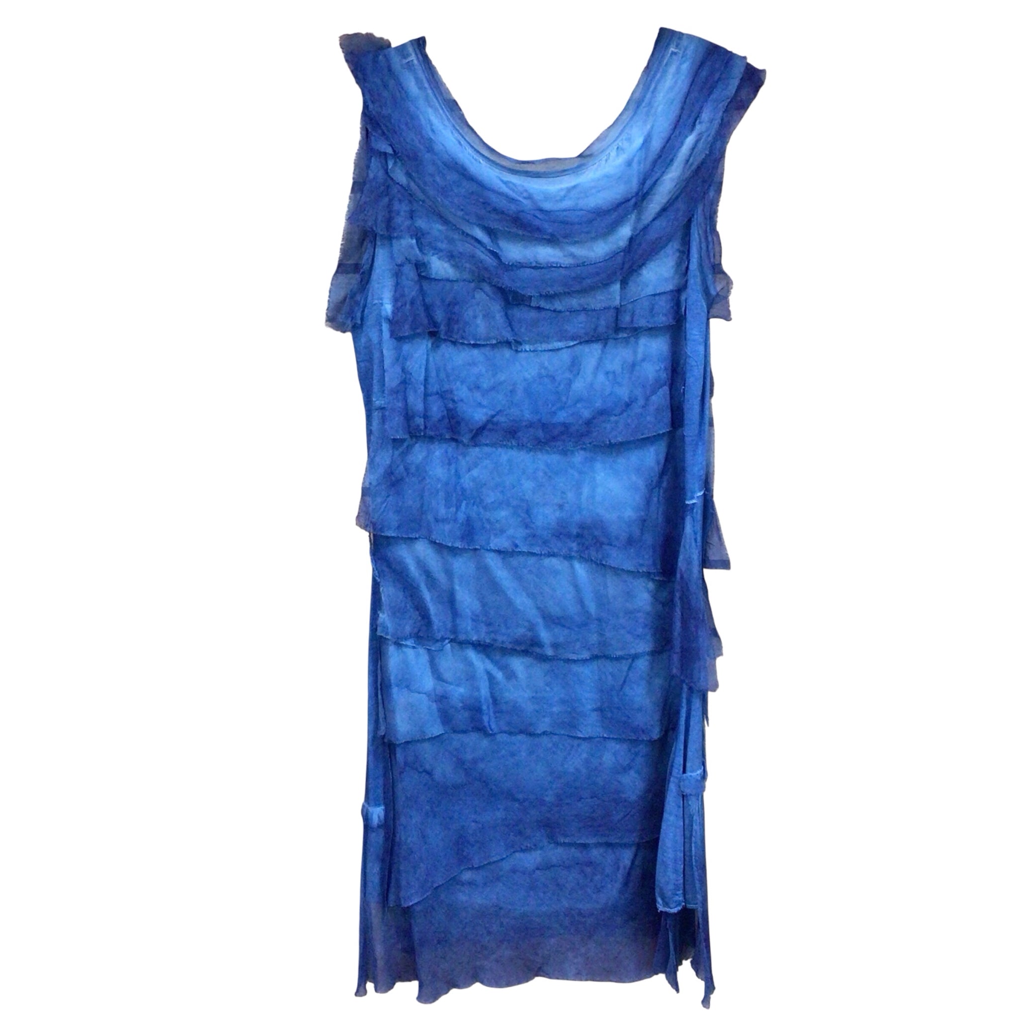 Made in Italy Blue Sleeveless Dress Size Medium