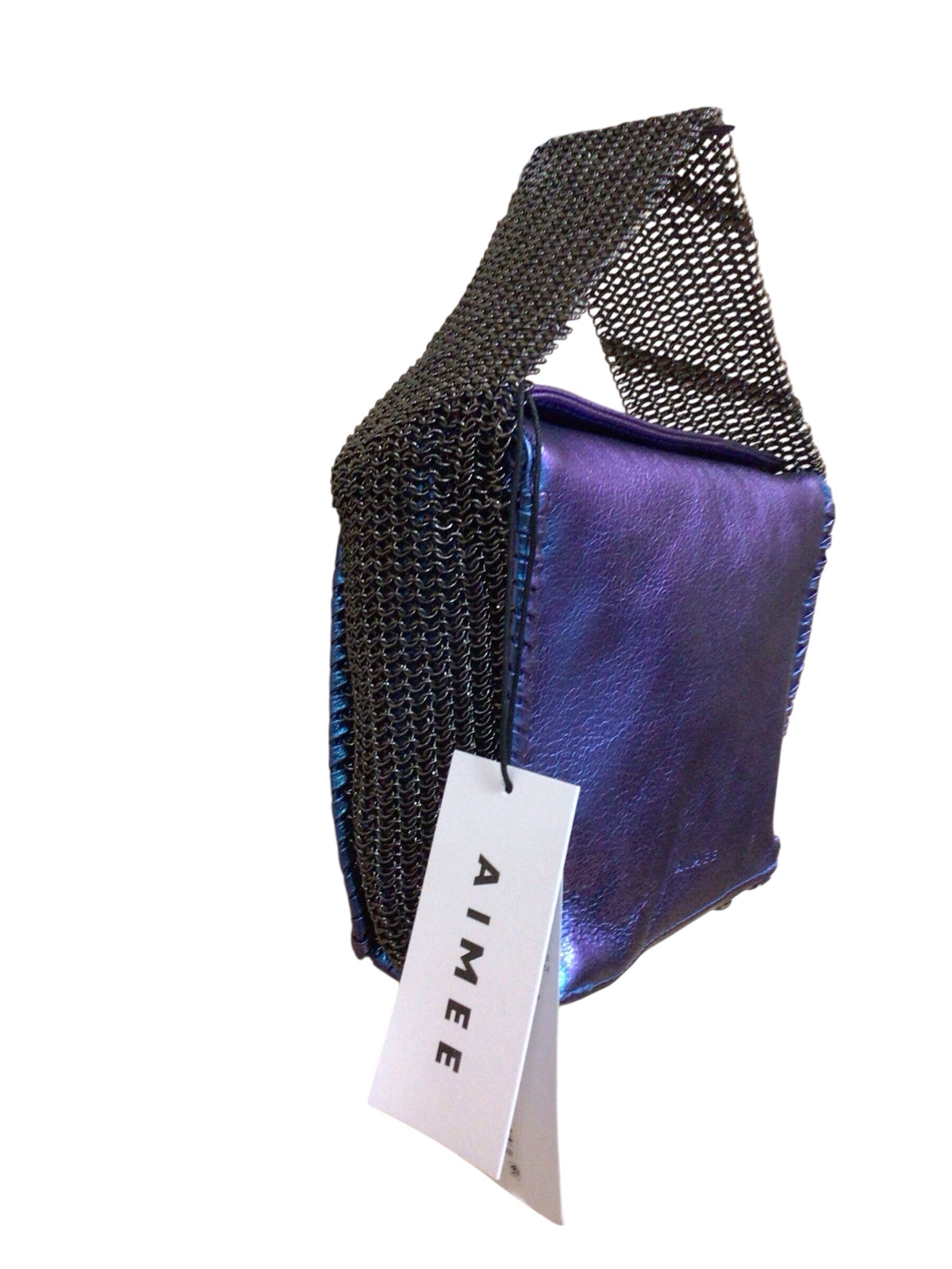 Aimee Kestenberg Leather Chain-Mail Top Handle Bag Satchel NWT