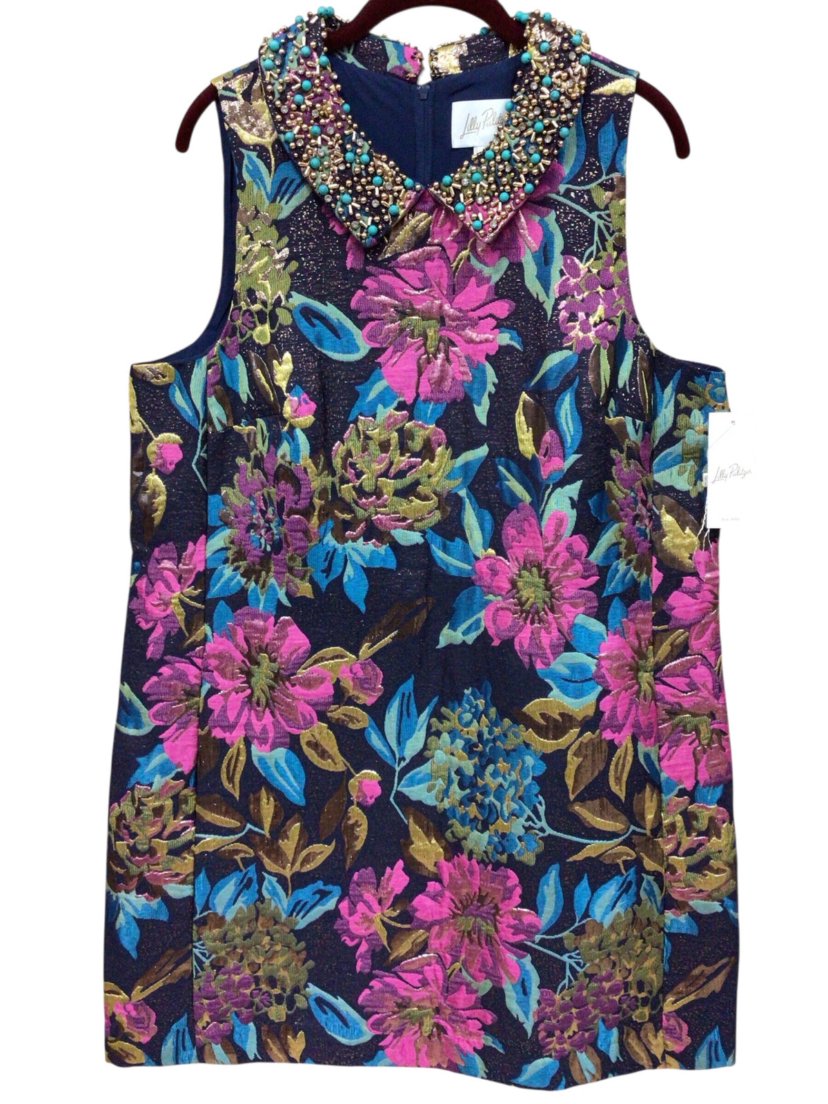 Lilly Pulitzer "Kelliana" Sleeveless "Canopy Blooms" Dress Size 14 NWT