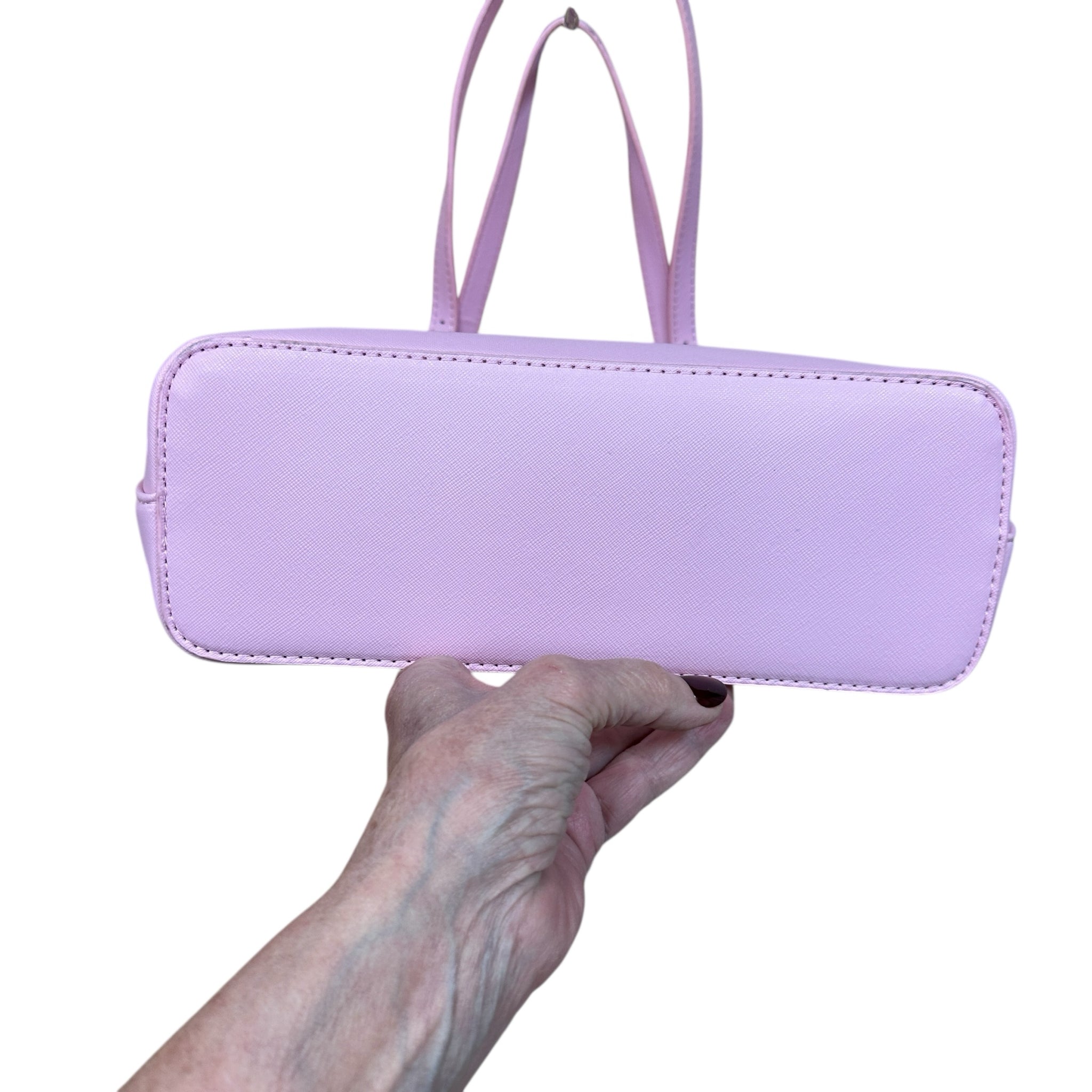 Valentino Orlandi Pink Vegan Leather Satchel Shoulder Bag