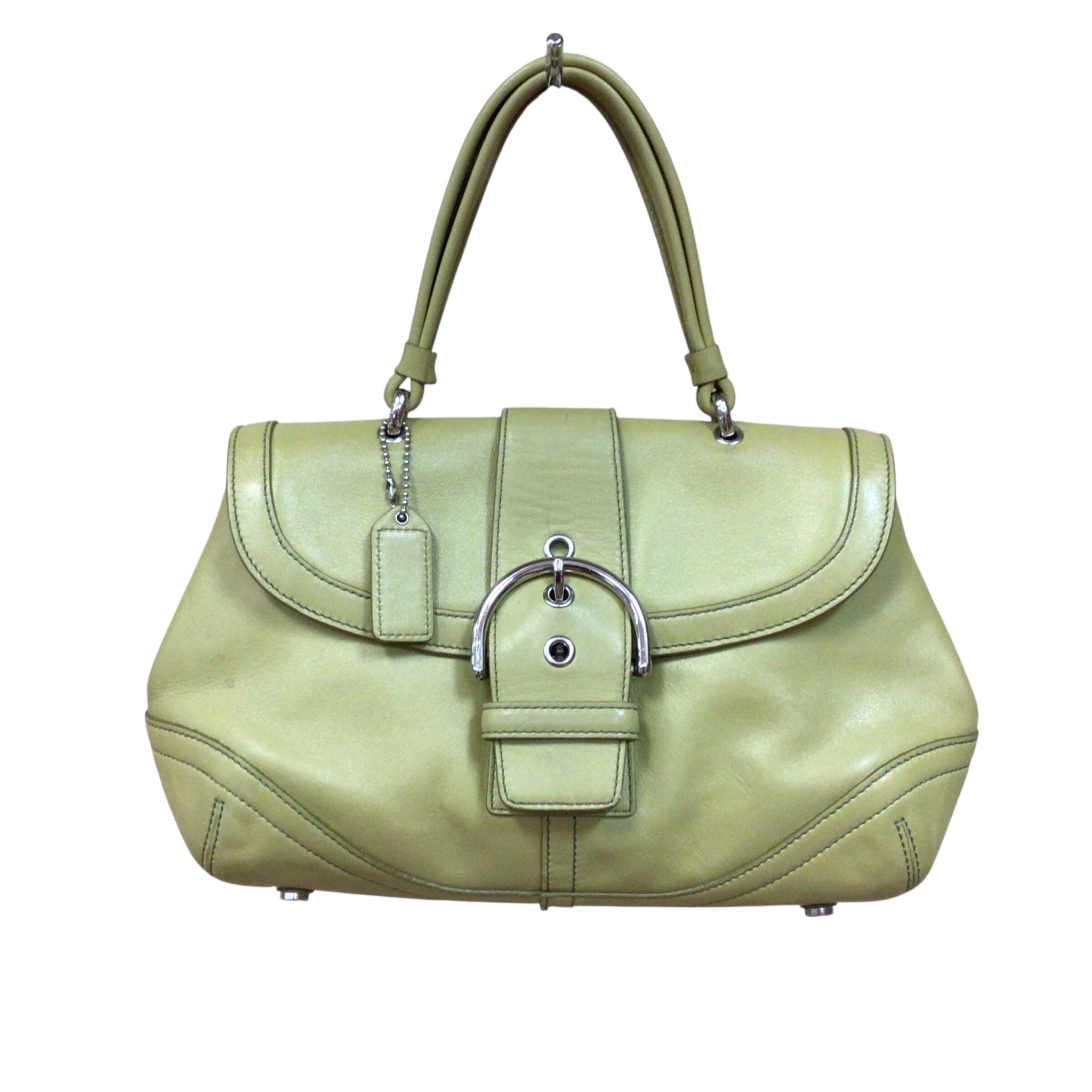 Coach 9743 Green Leather Satchel