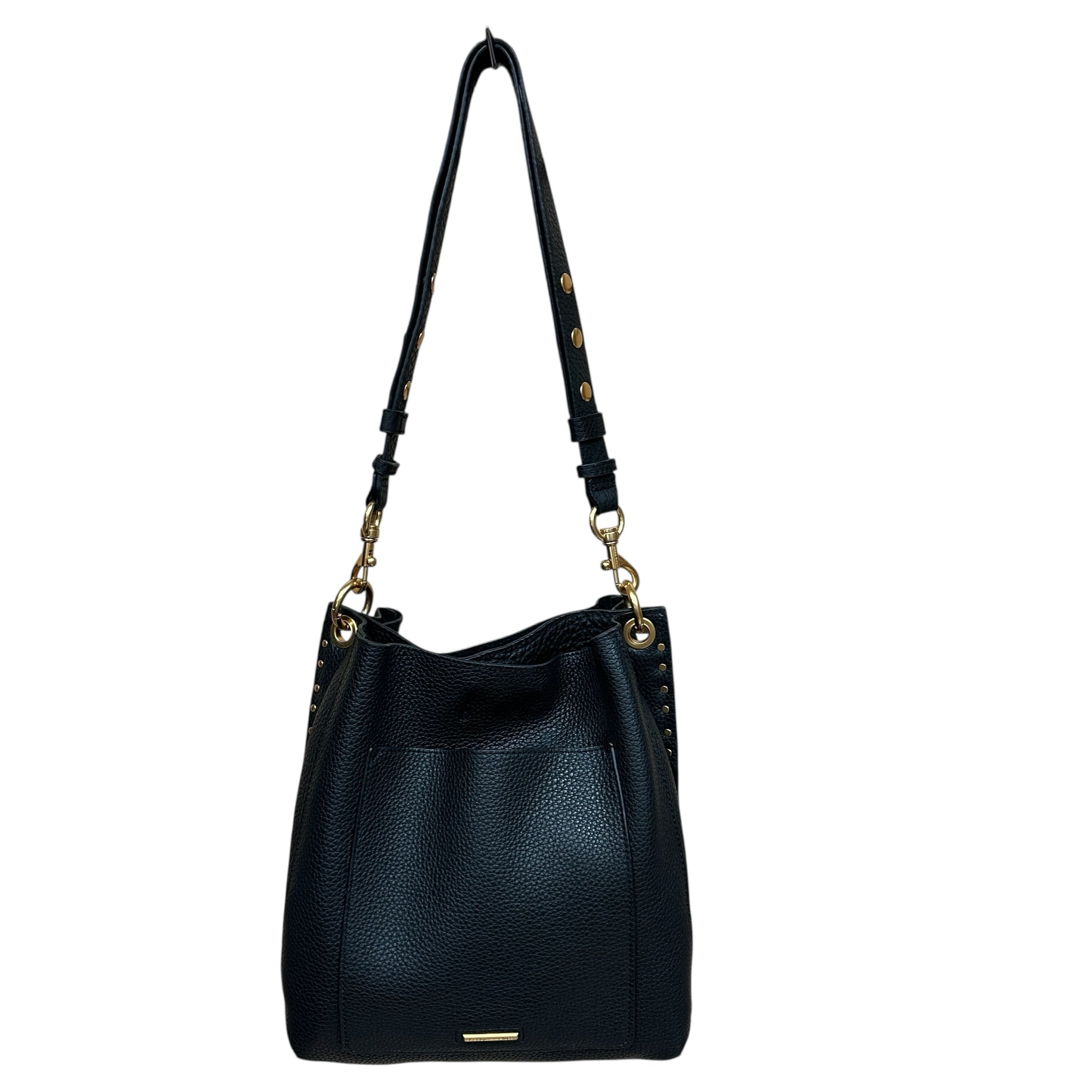 Rebecca Minkhoff Darren Black Leather Shoulder Bag