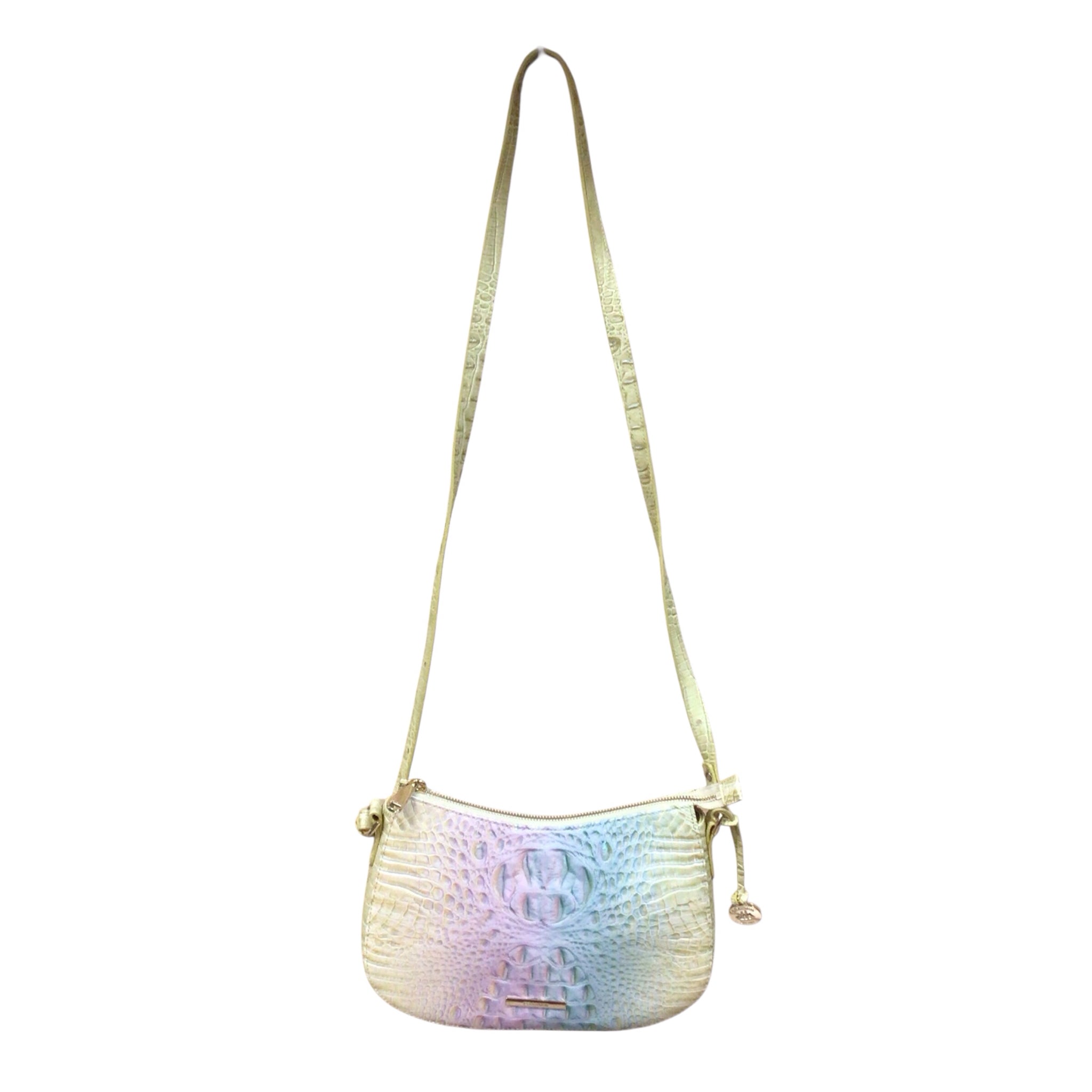 Brahmin Shayna Entice Ombre Croc-Embossed Leather Crossbody Bag