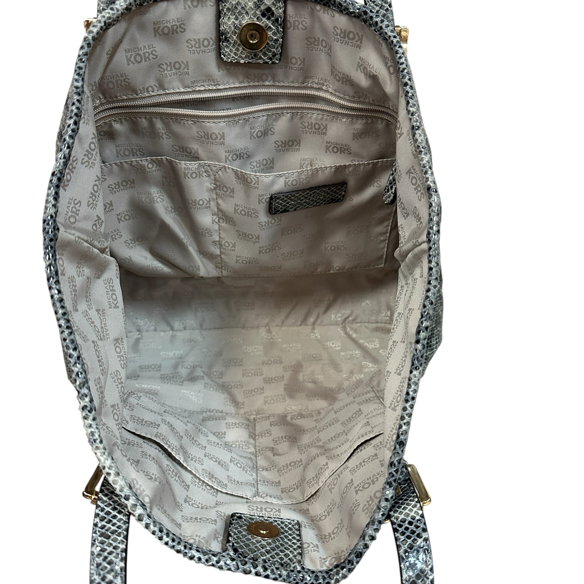 Michael Kors Jet Set Python Pattern Shoulder Bag