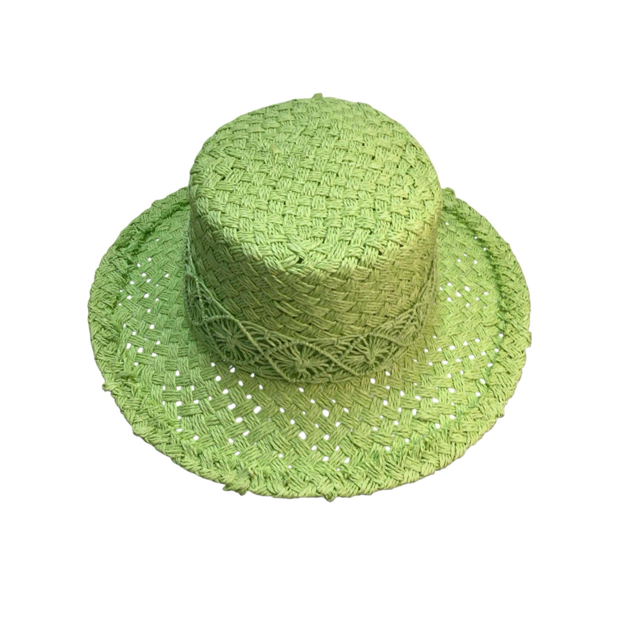 One Size Green Paper Hat