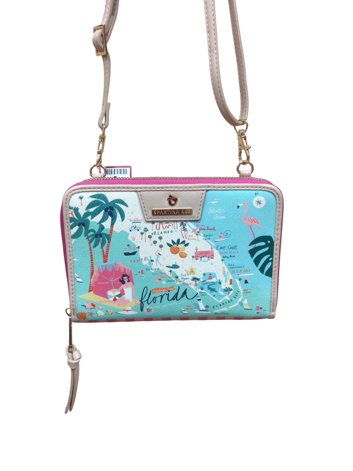 Spartina 449 Florida All In One Phone Crossbody Wallet