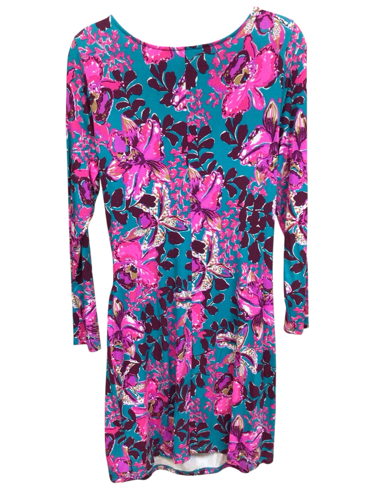 Lilly Pulitzer "Bryson" Long Sleeve "Orchid You Not" Dress Size Large