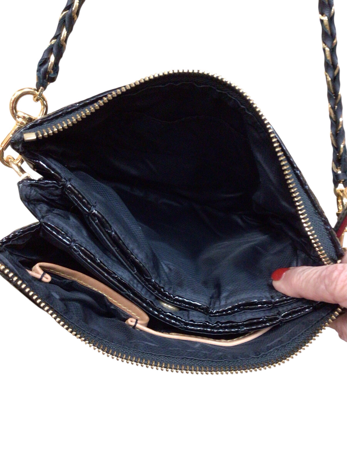 MZ Wallace "Ruby Quilted" Black Crossbody Bag