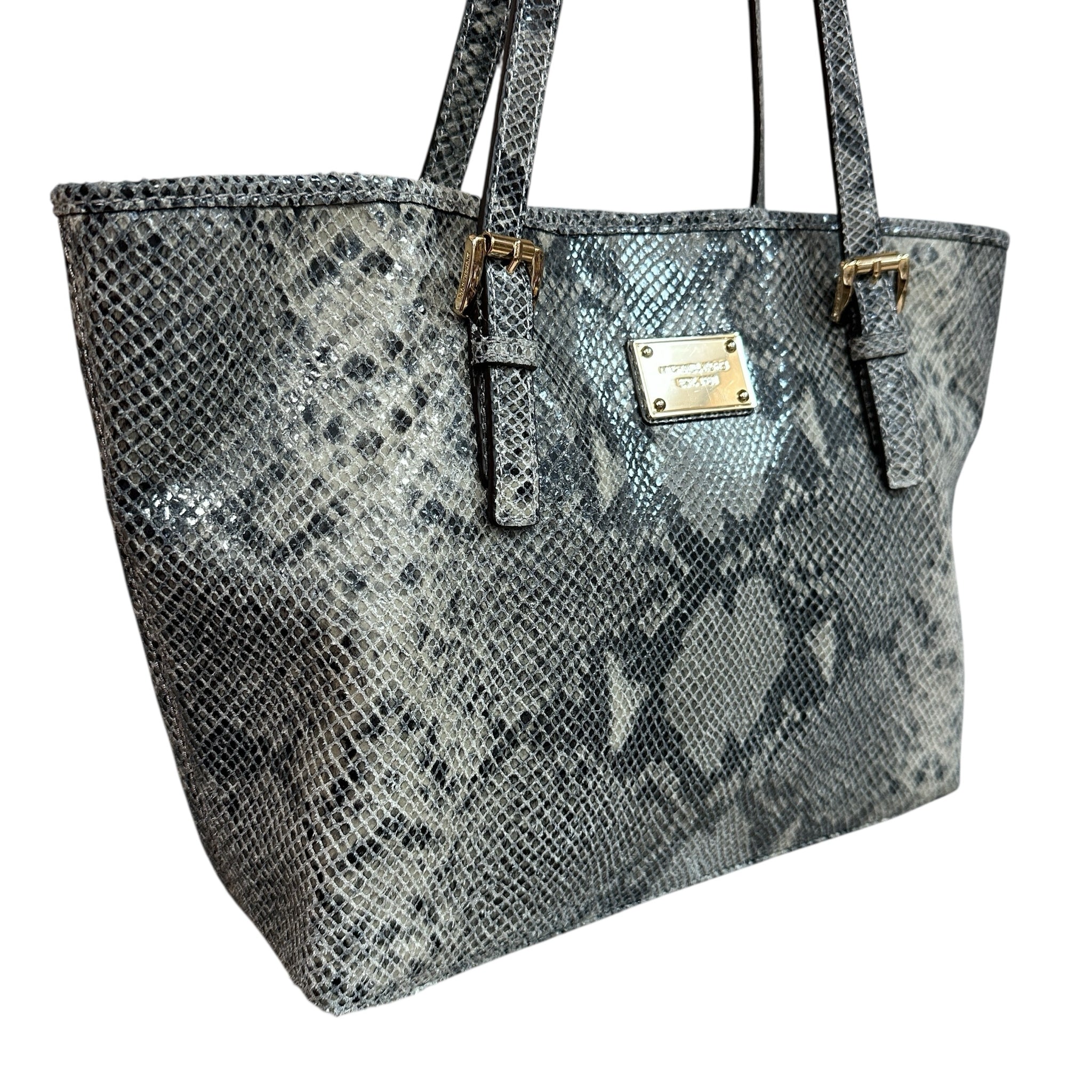 Michael Kors Jet Set Python Pattern Shoulder Bag