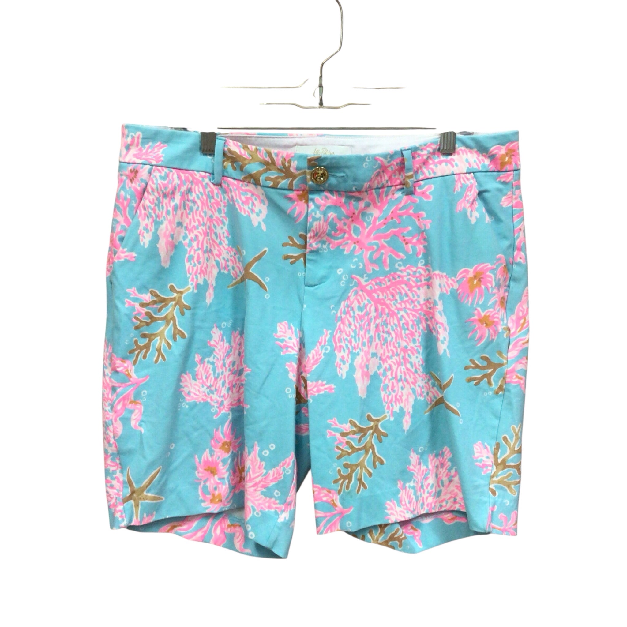 Lilly Pulitzer "Natia" Mid-Rise Knit Shorts Size 14 Shorts