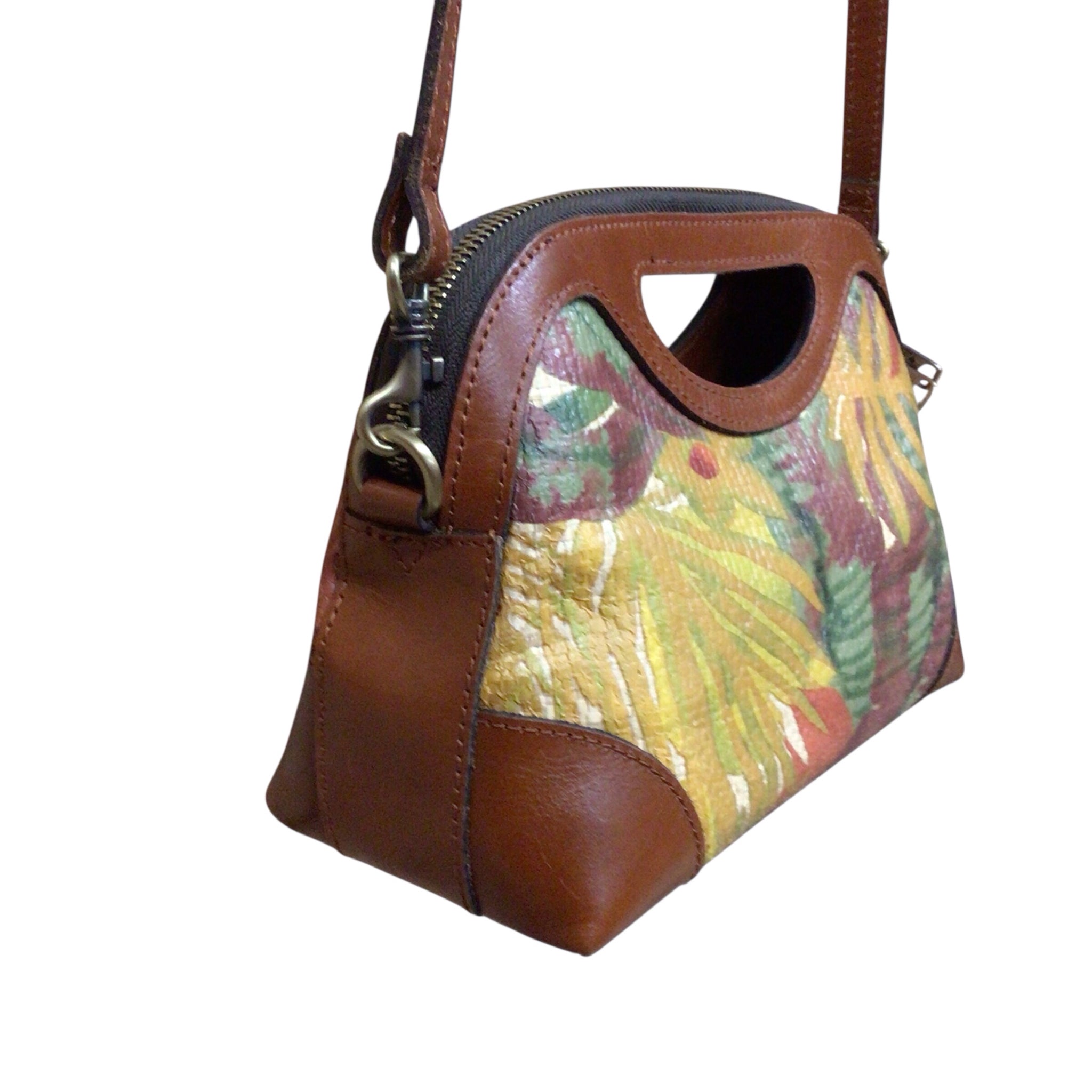 Patricia Nash Sanza Spring Straw Crossbody Clutch