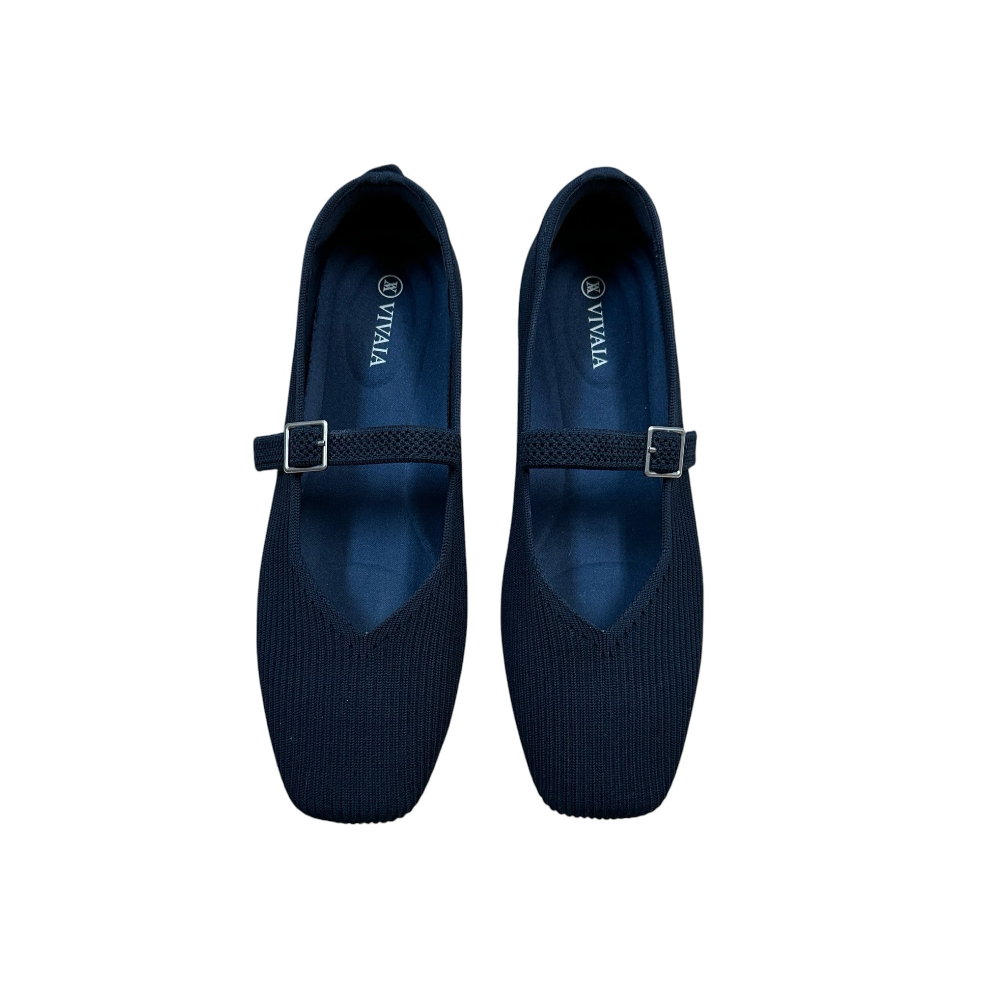 Vivaia Navy "Margot" Mary Jane Flats Size 9