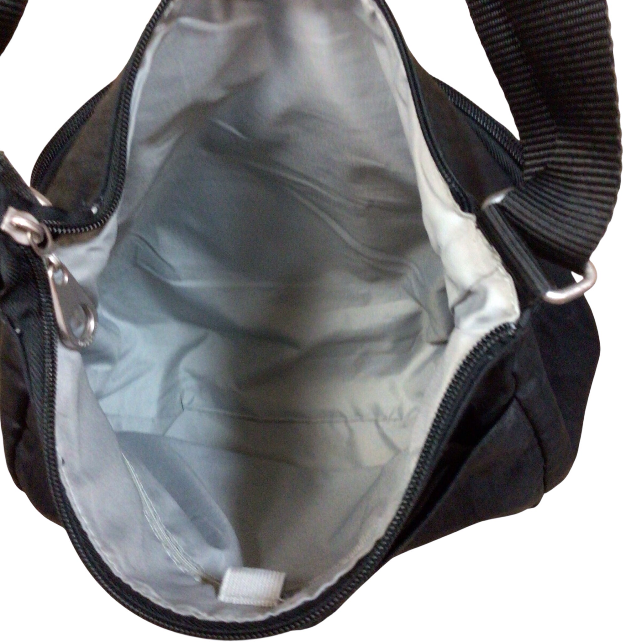 Baggalini "Joey Bagg" Black Nylon Crossbody Bag