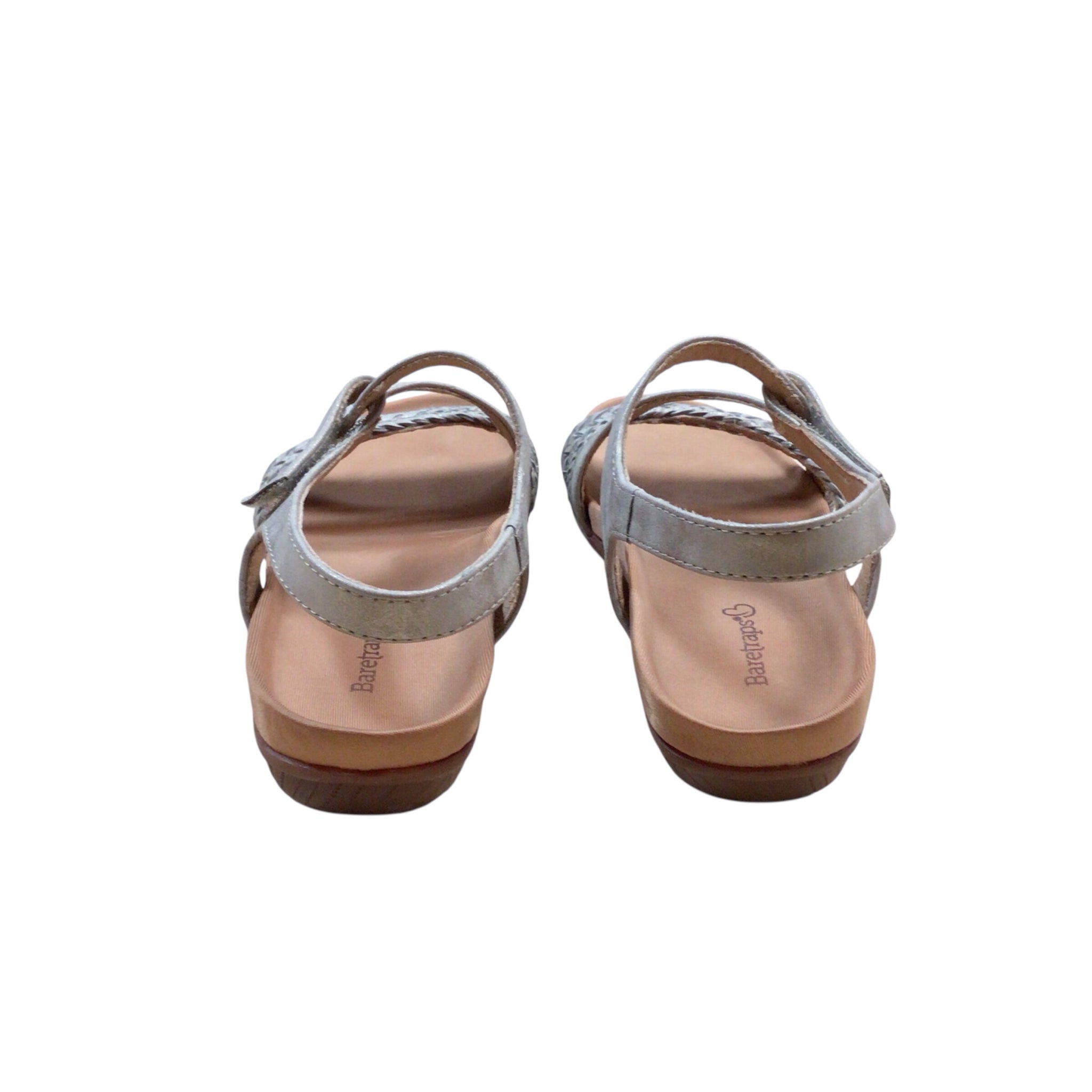 Baretraps "Jalen" Silver Tone Sandals Size 7