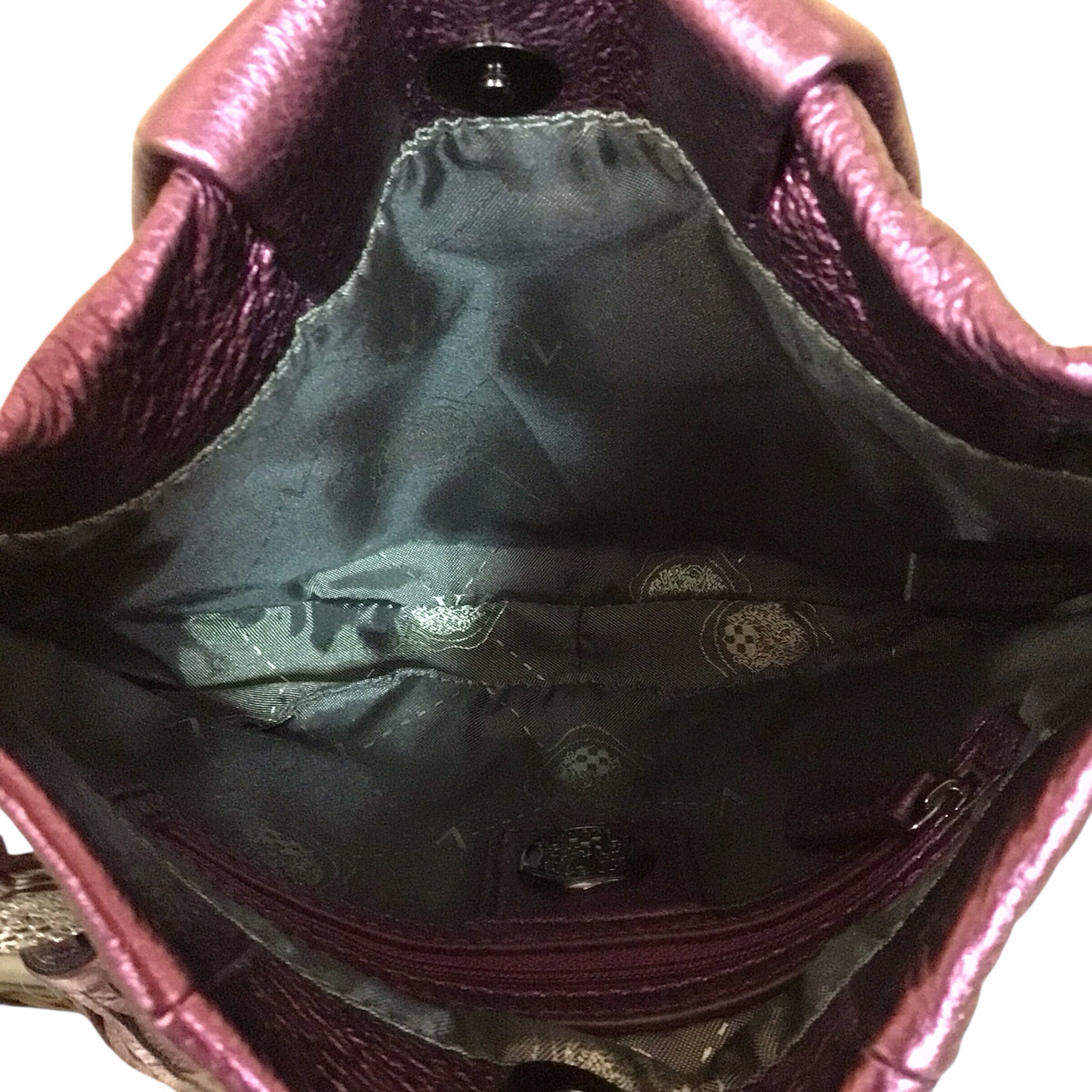 Vince Camuto Purple Pebbled Crossbody Bag