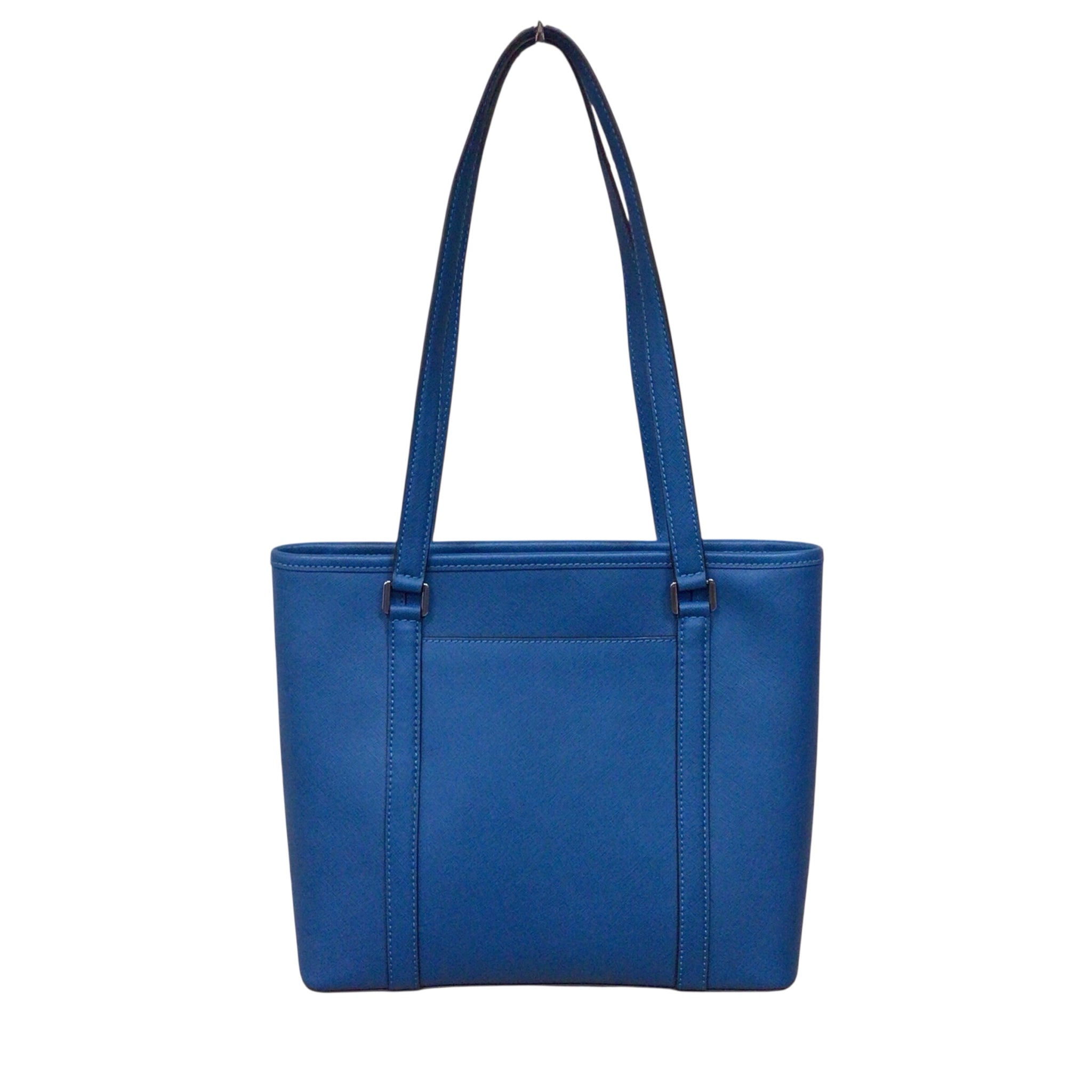 Michael Kors Blue Saffiano Leather Tote