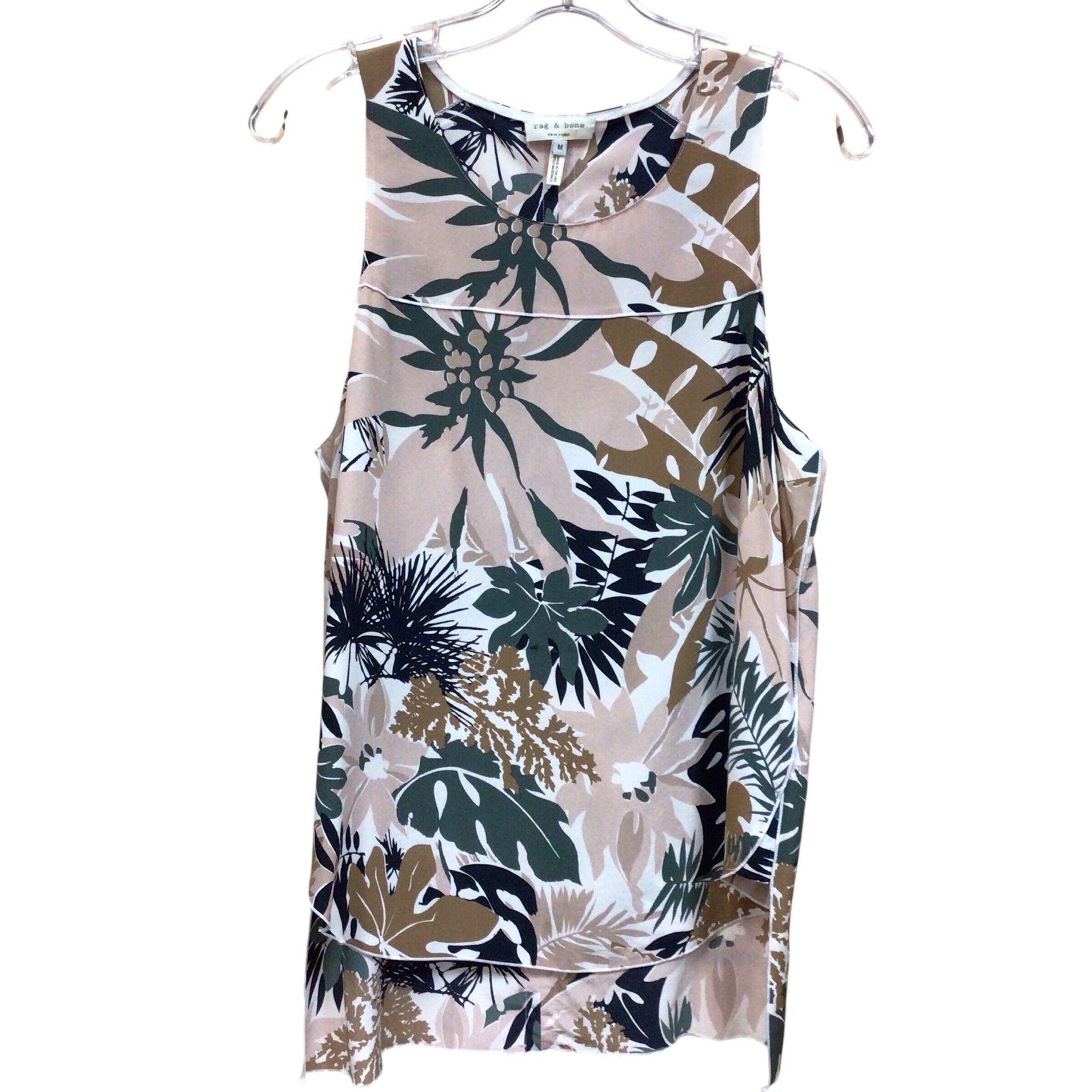 Rag + Bone New York 100% Silk Sleeveless Top Size Medium