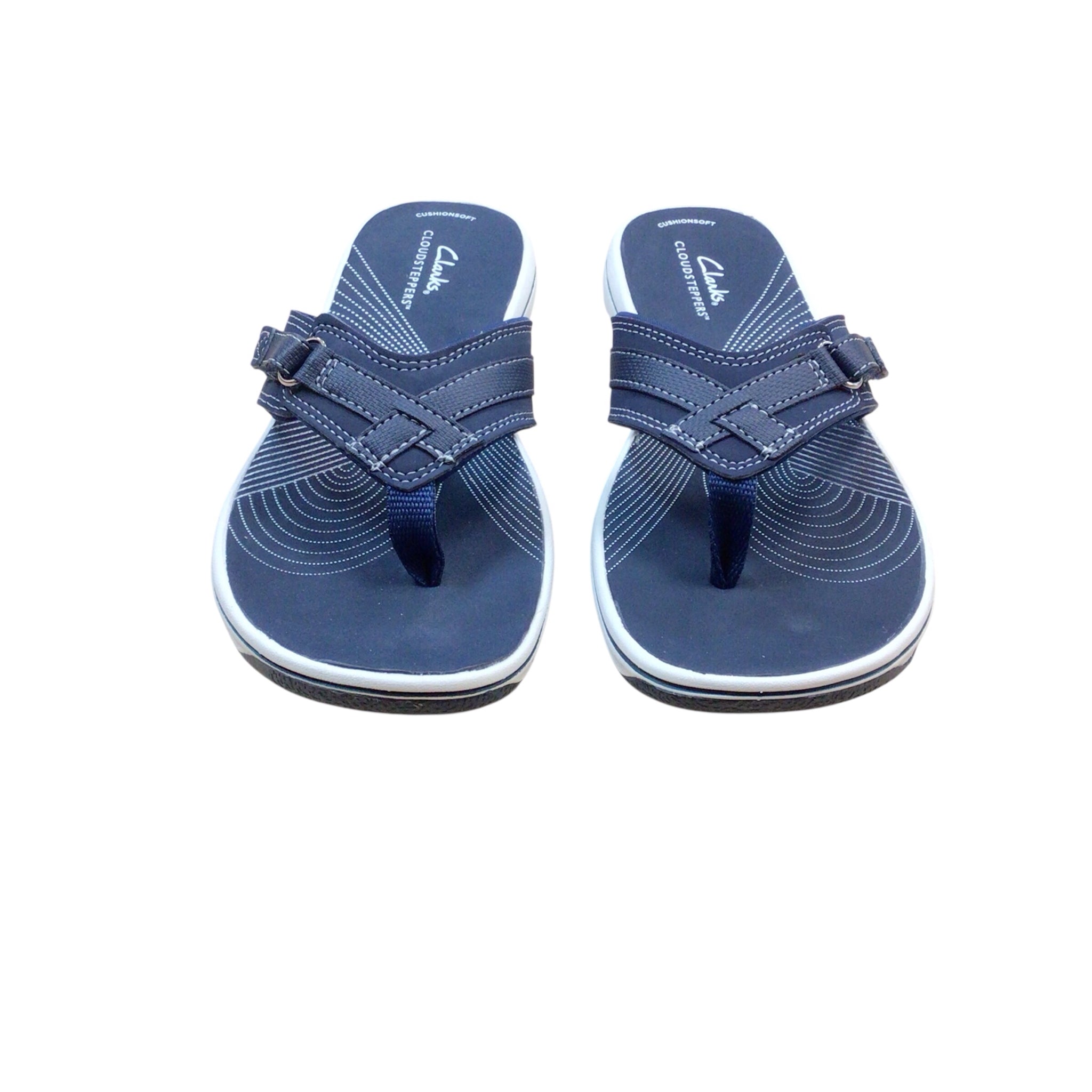 Clarks "Breeze Sea" Navy Cloudstepper Sandals Size 7