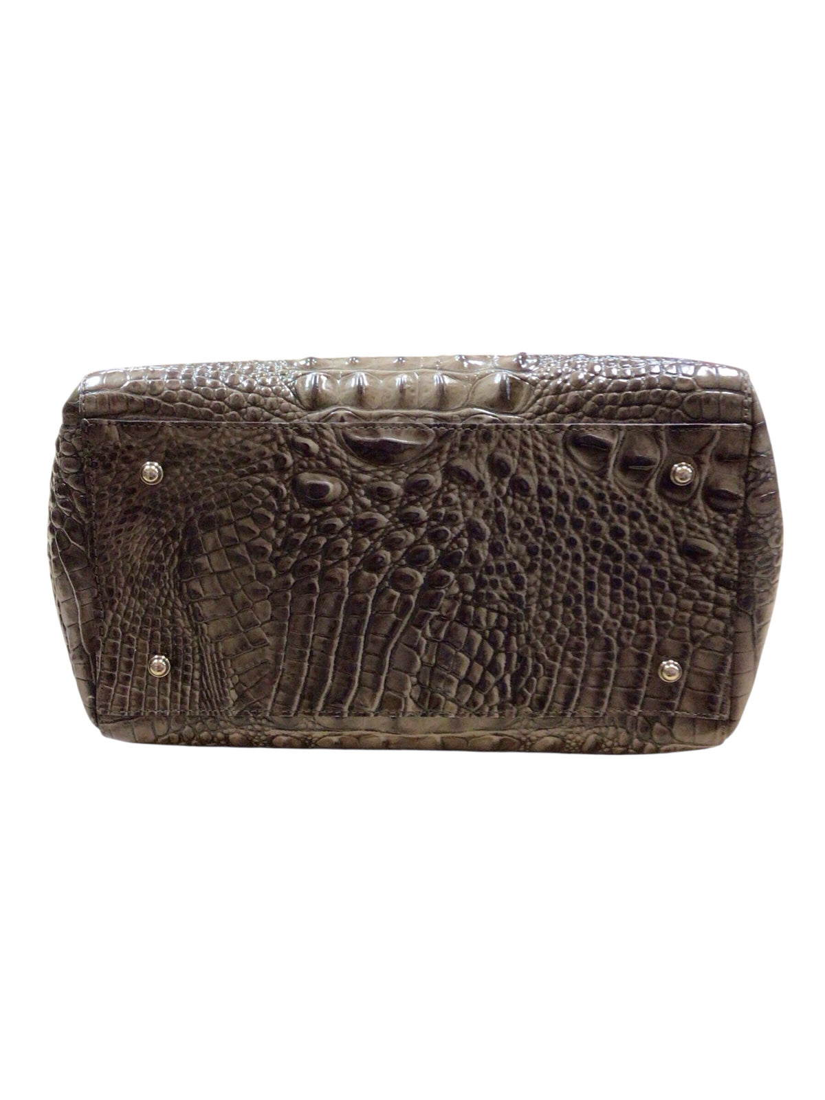 Brahmin "Marissa" Croc-Embossed Leather Crossbody Satchel