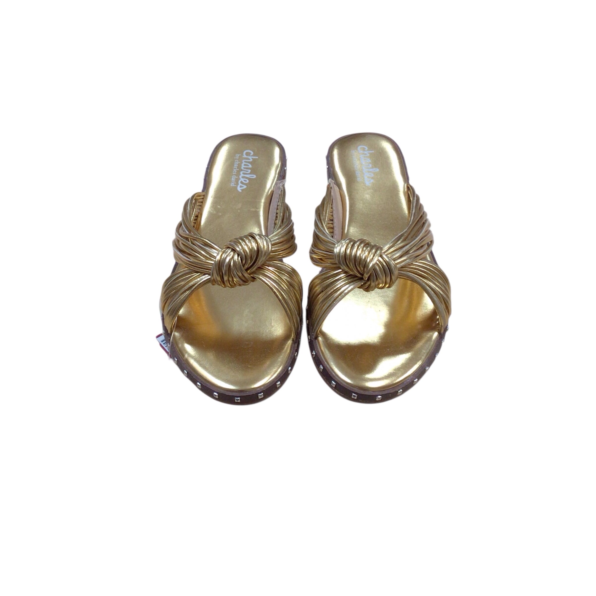 Charles by Charles David Gold Sandals Size 7.5