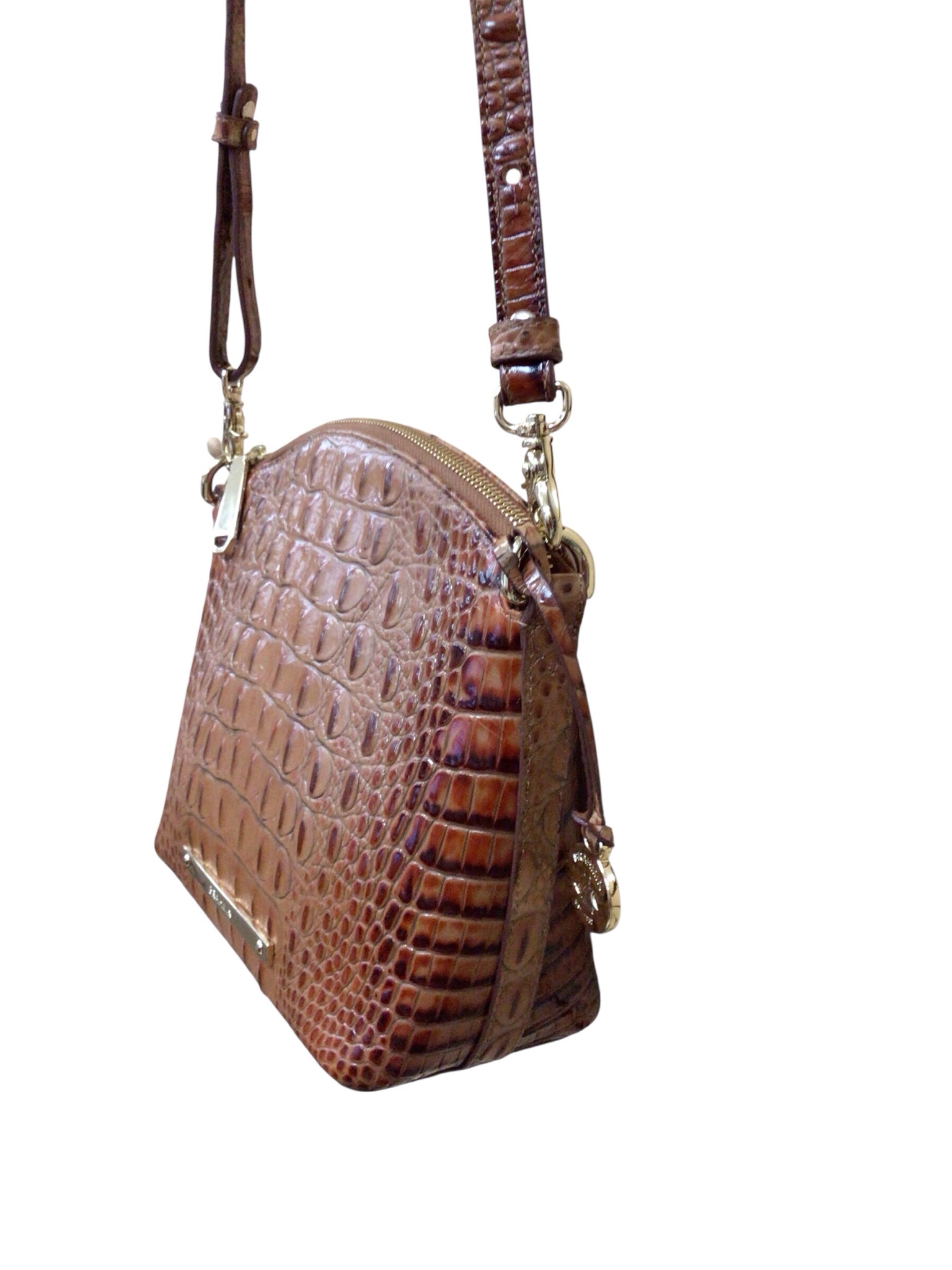 Brahmin Duxbury Brown Leather Crossbody Bag