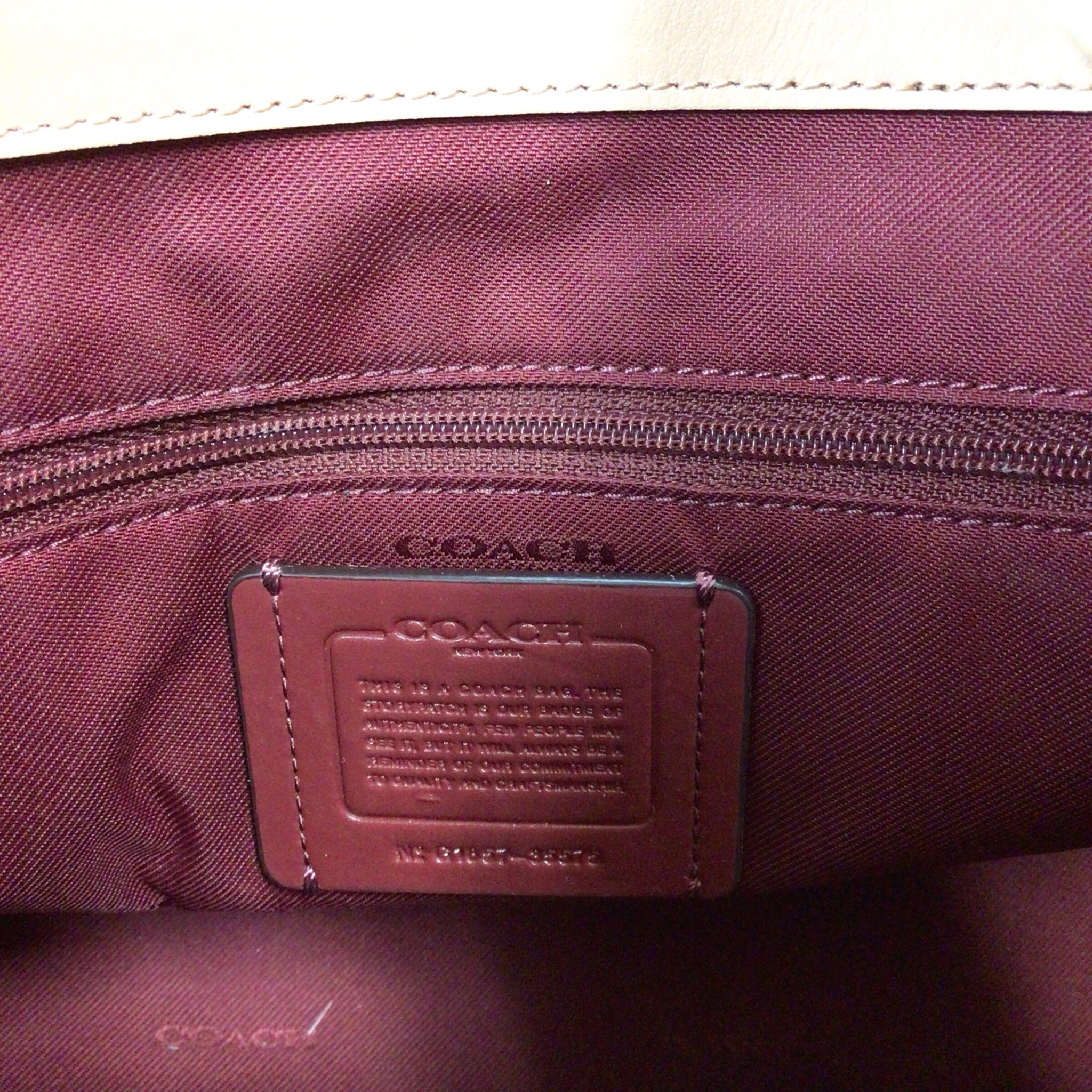 Coach 35575 "Parker" Leather Carryall Satchel Shoulder Bag