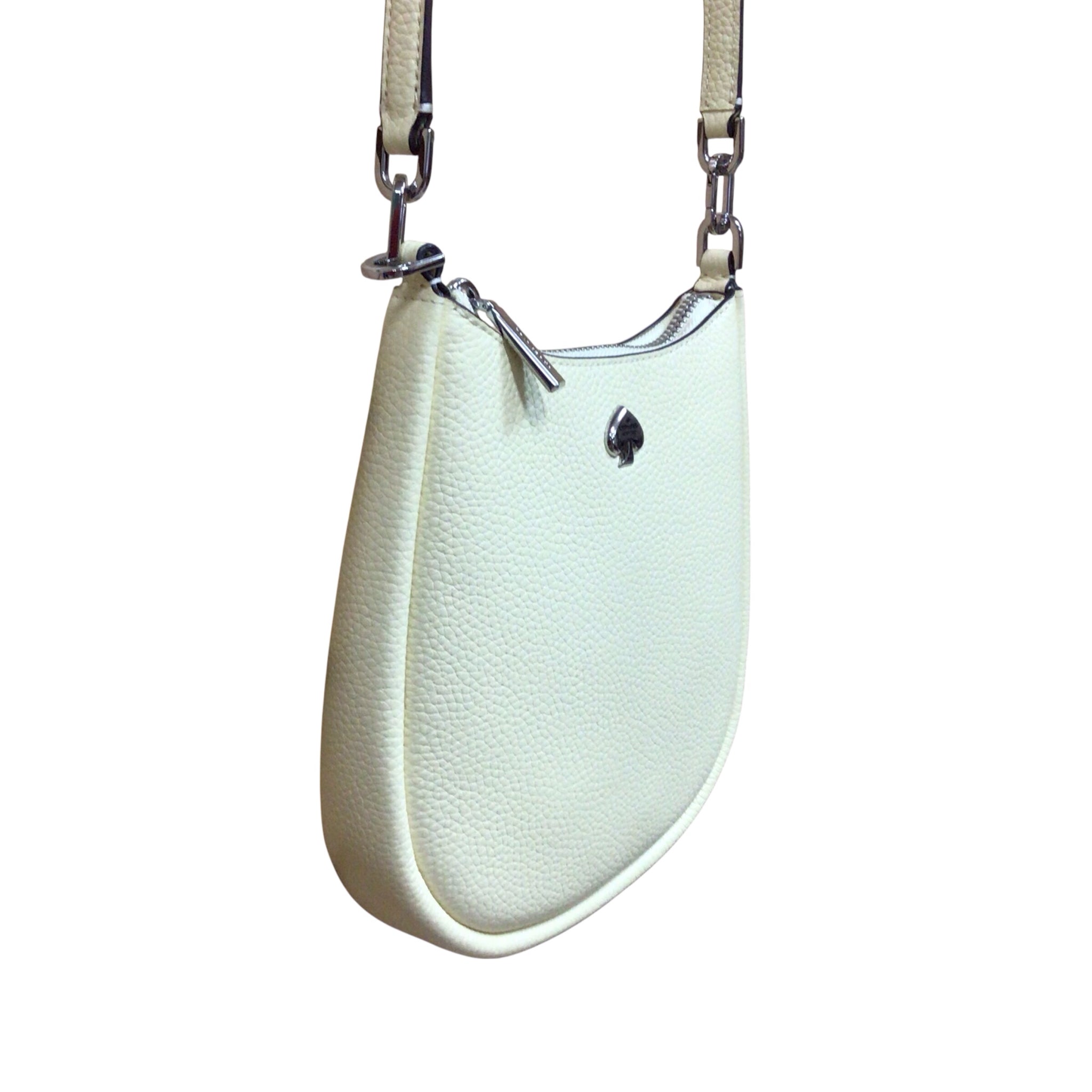 Kate Spade "Kayla" Small Yellow Pebbled Leather Crossbody Bag
