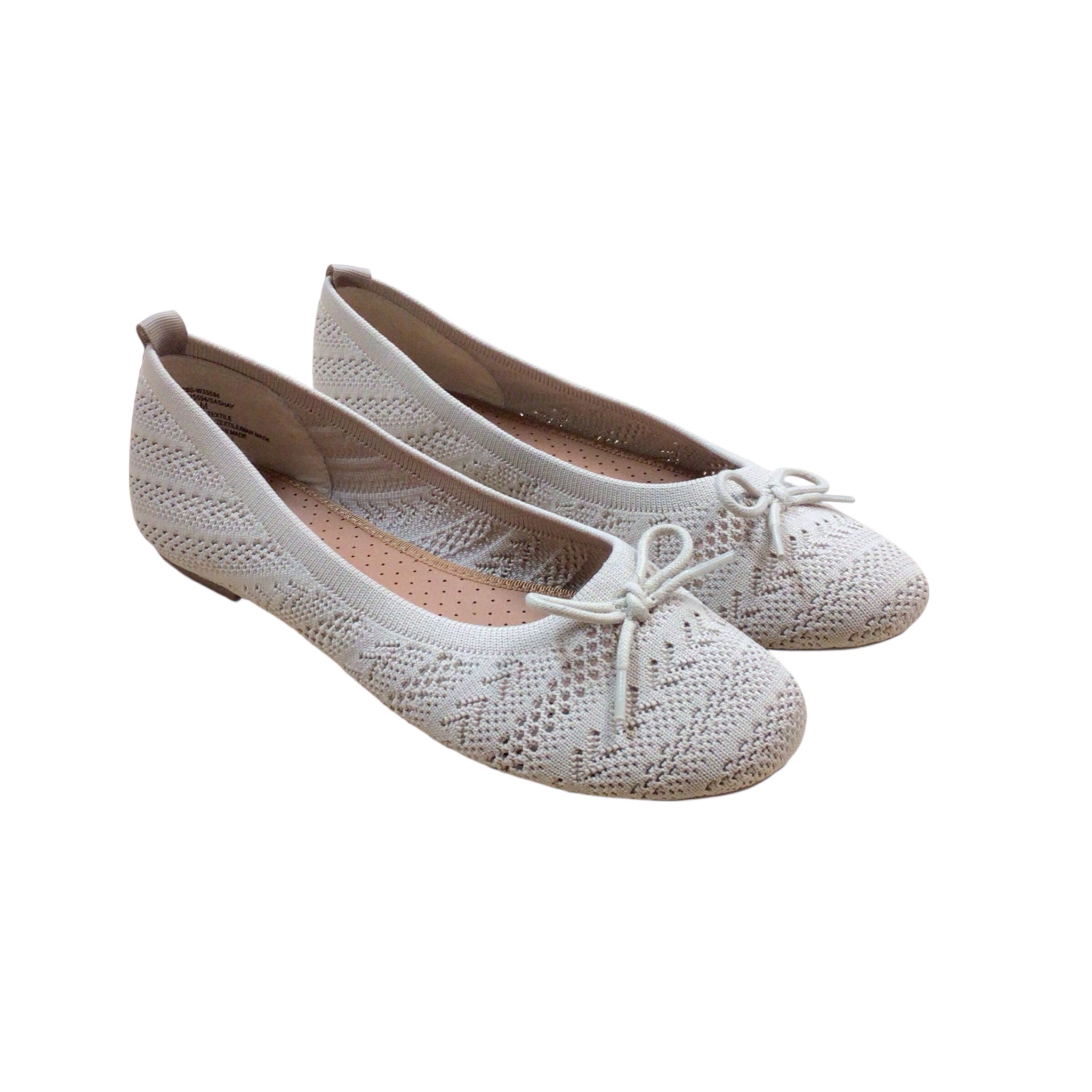 White Mountain "Sashay" Taupe Slip On Flats