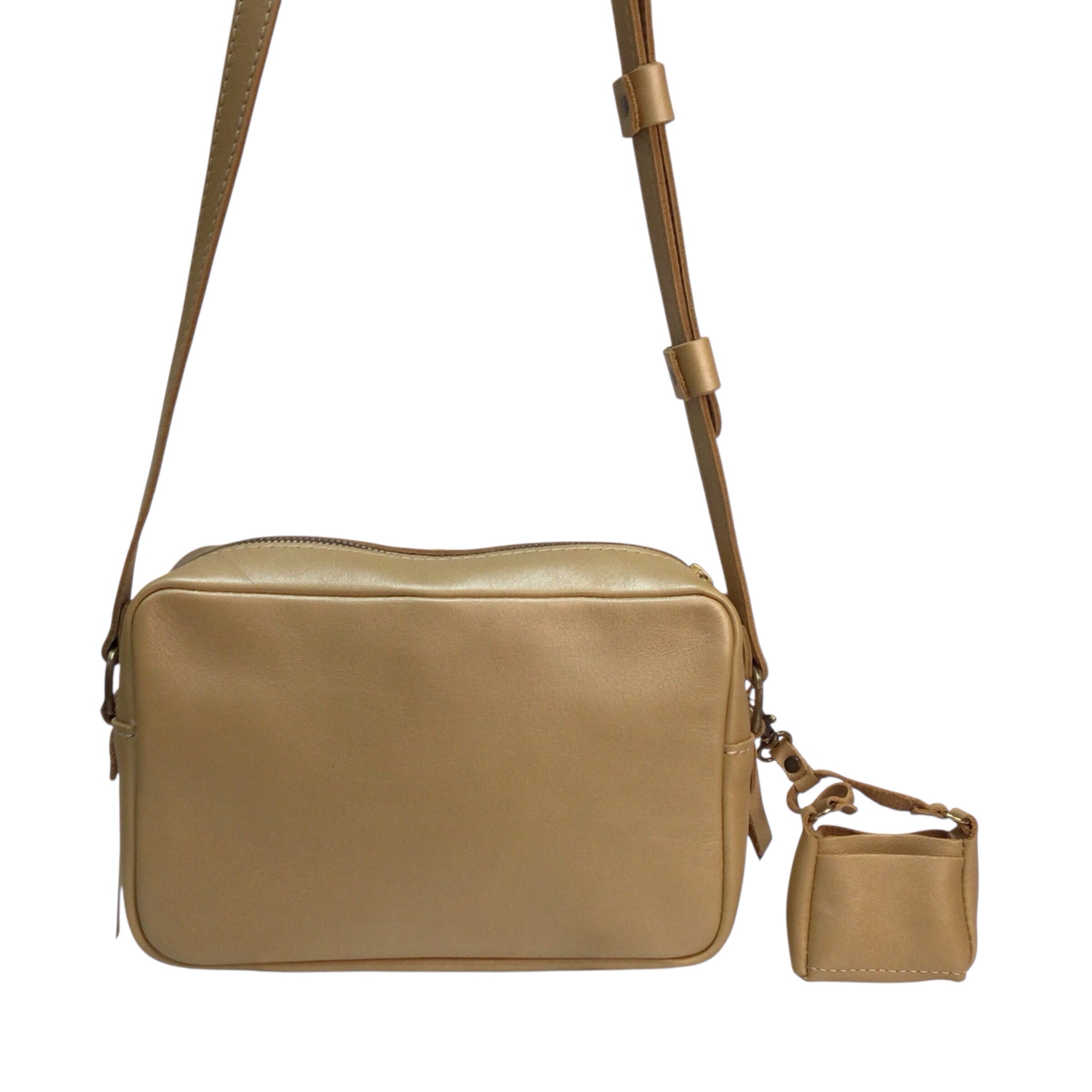 Portland Leather Yellow Crossbody Bag