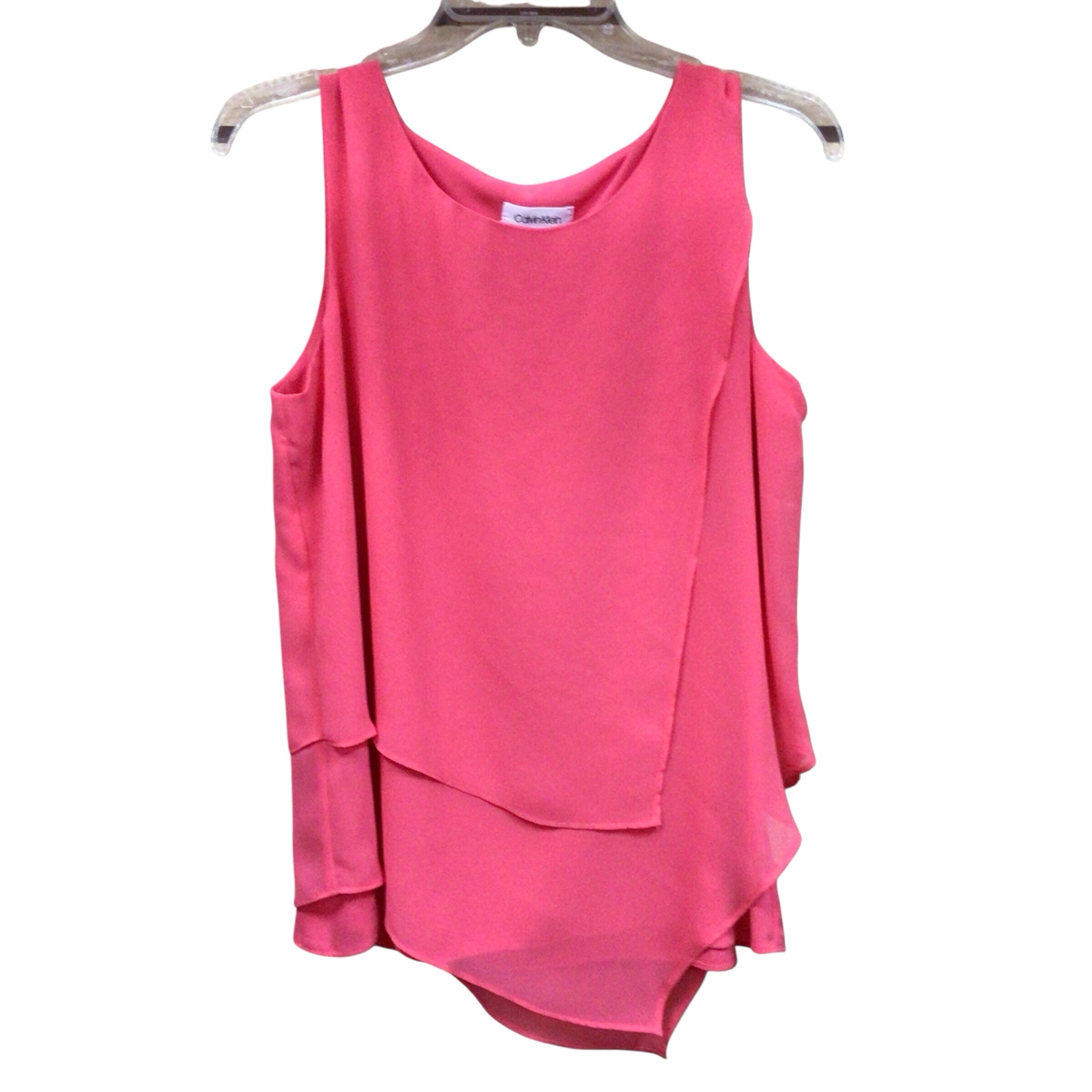Calvin Klein Sleeveless Coral Top Size Medium