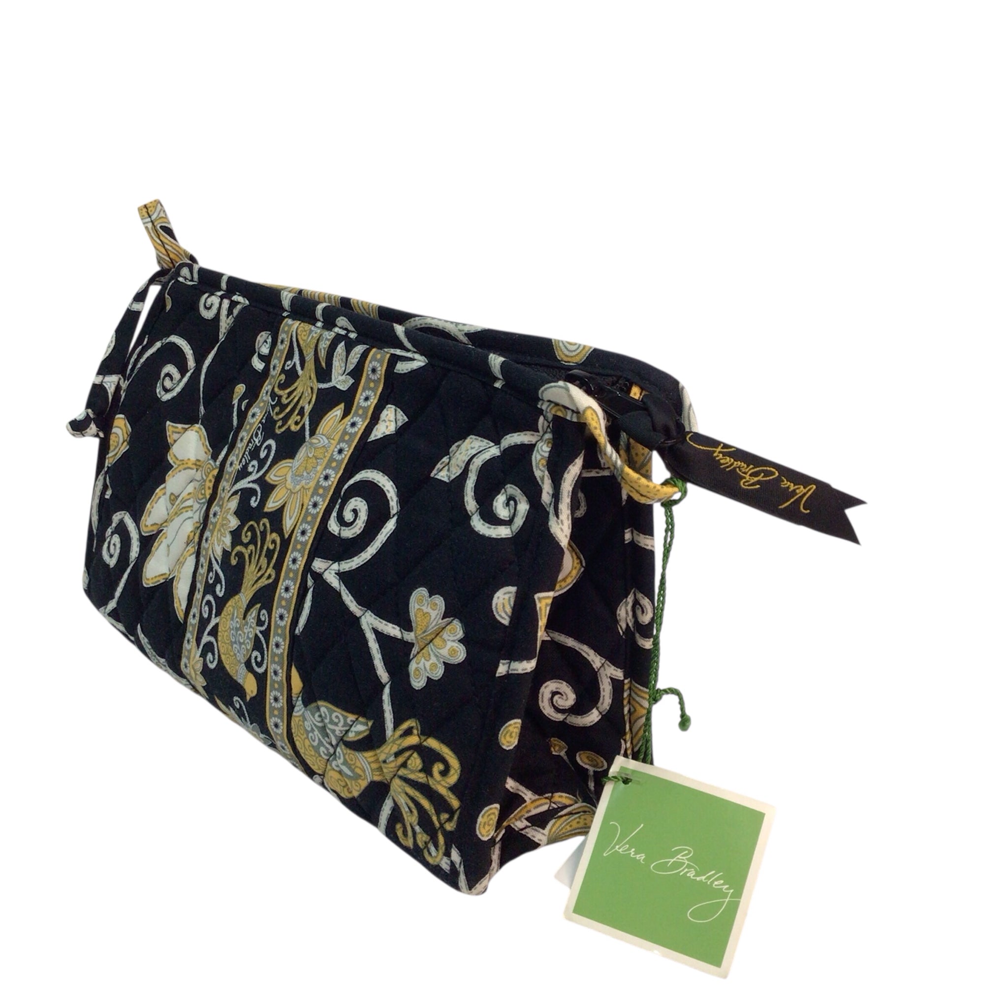 Vera Bradley Medium Bow Yellow Bird Cosmetic Bag NWT