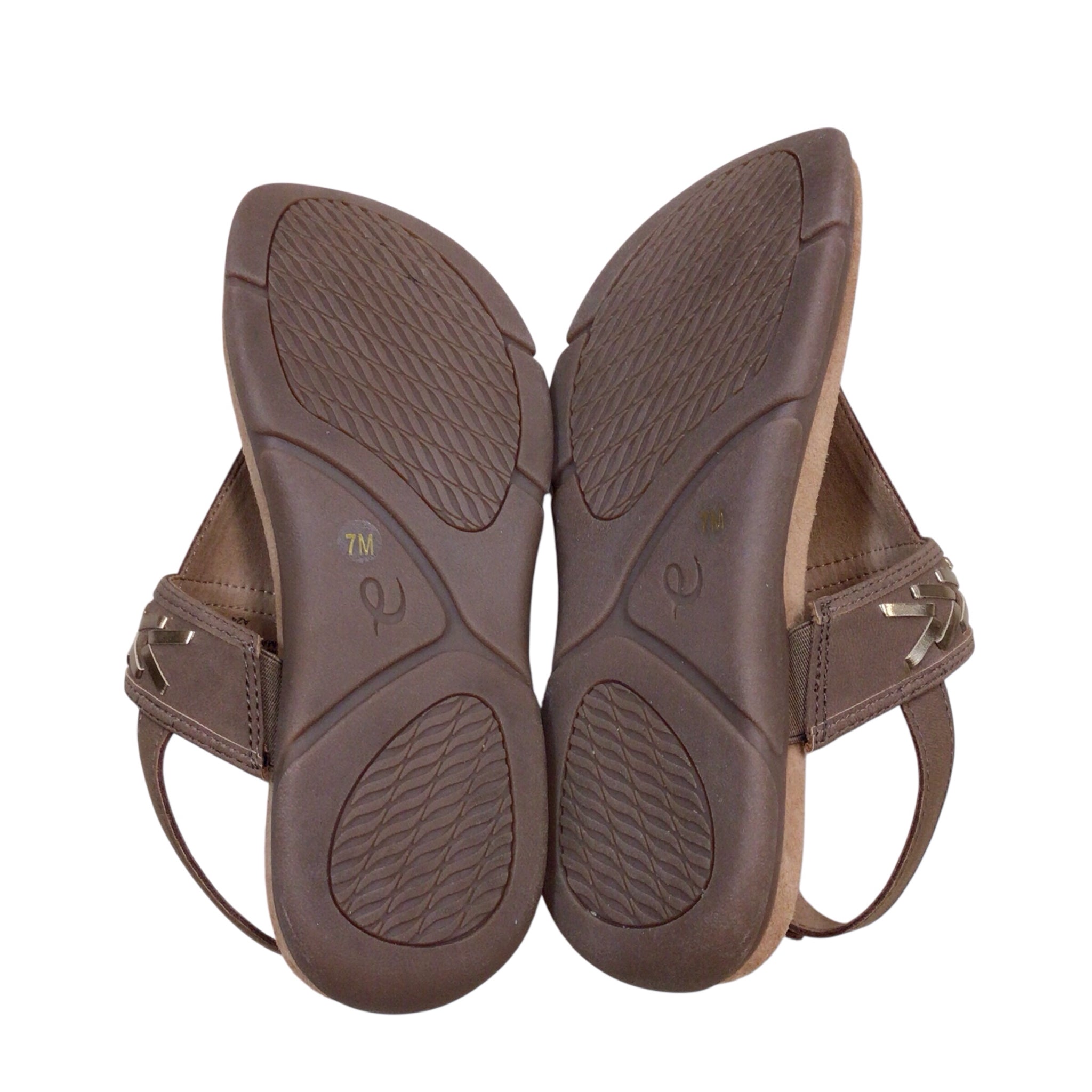 Easy Spirit SeMonte 3 Medium Brown Sandals Size 7 M