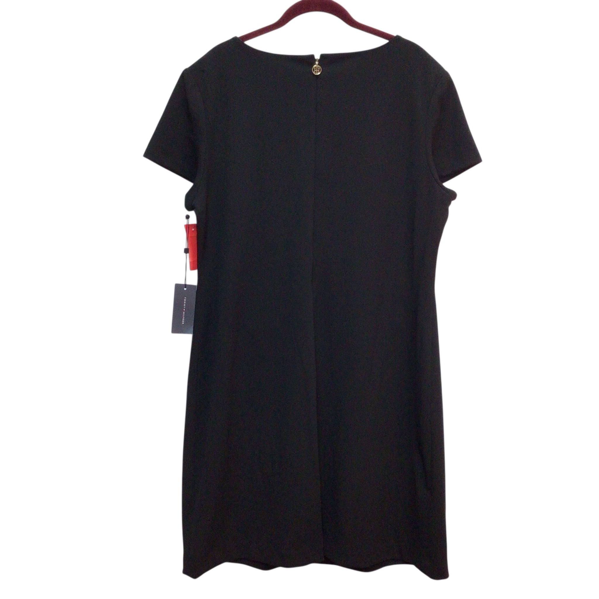 Tommy Hilfiger Black SL Dress Size 16 NWT