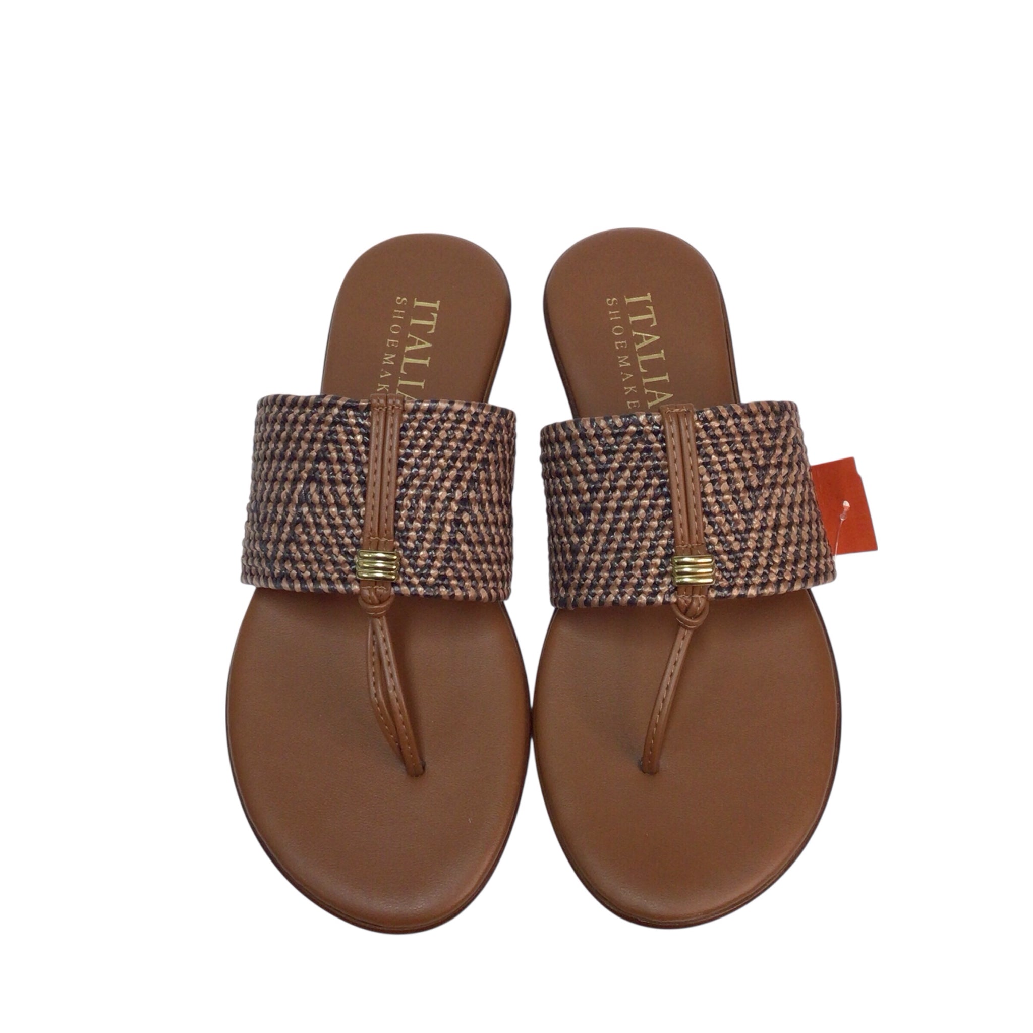 Italian Shoemakers Briley Brown Sandals Size 7.5