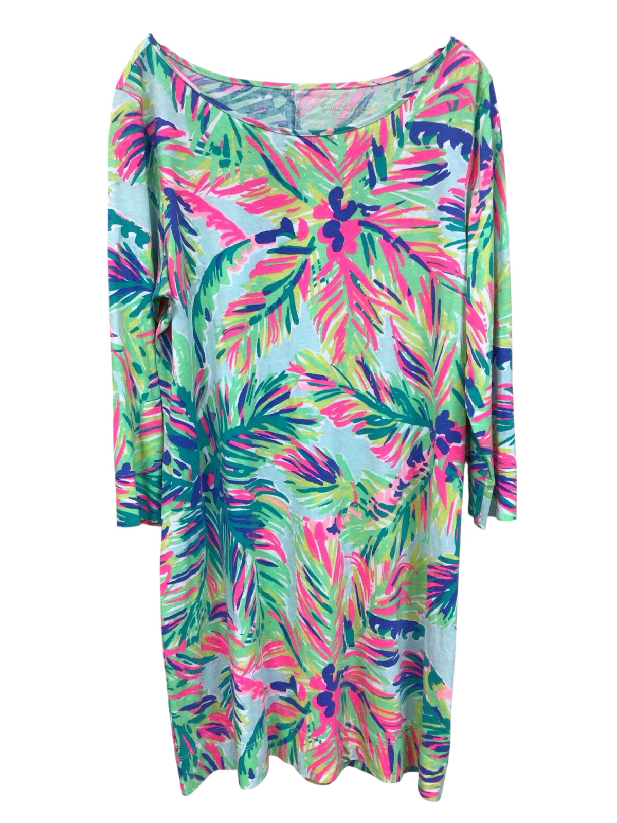 Lilly Pulitzer "Marlowe" 3/4 Sleeve "Island Time" Dress Size XL